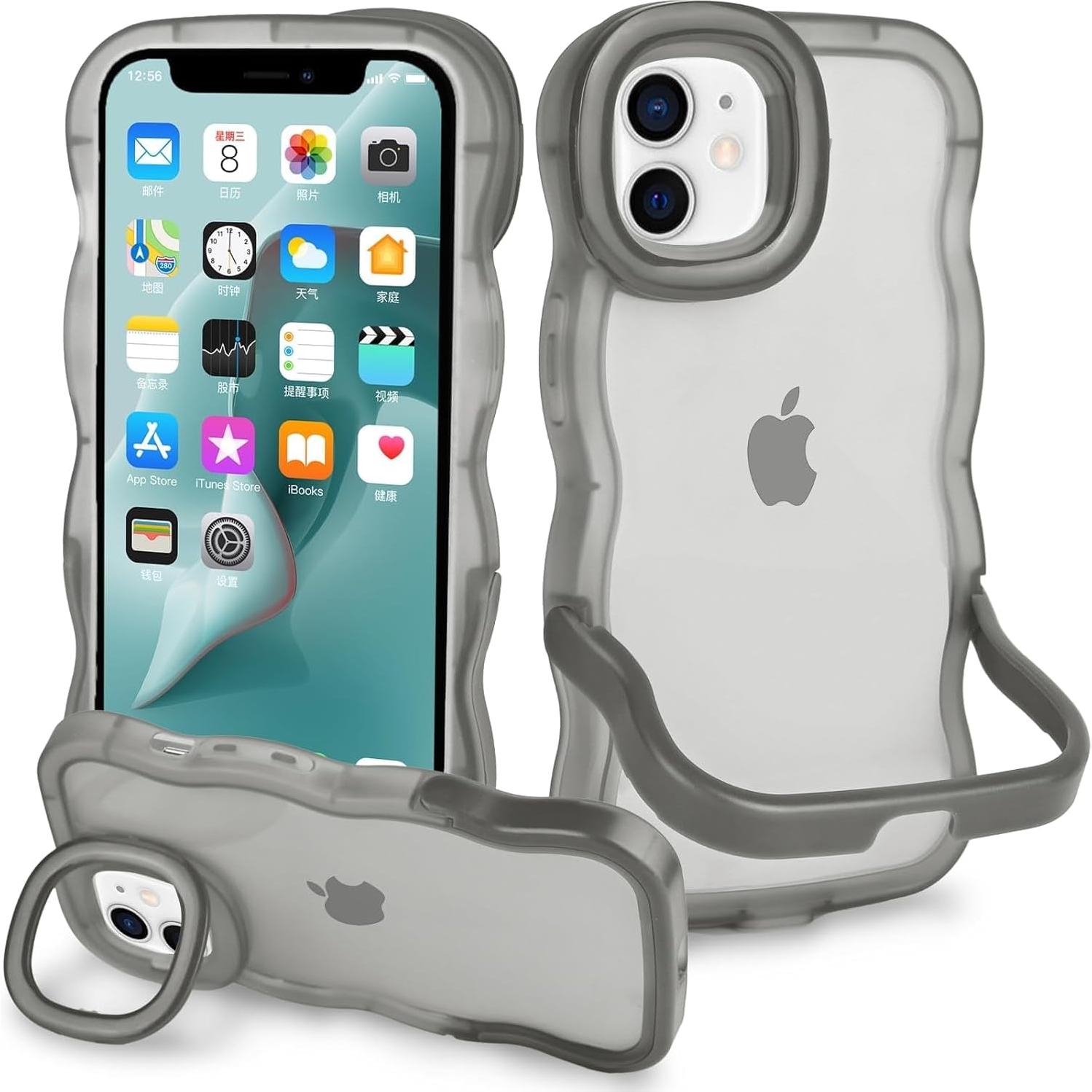 Funda protectora para iPhone 11 Kaislandy con soporte plegable