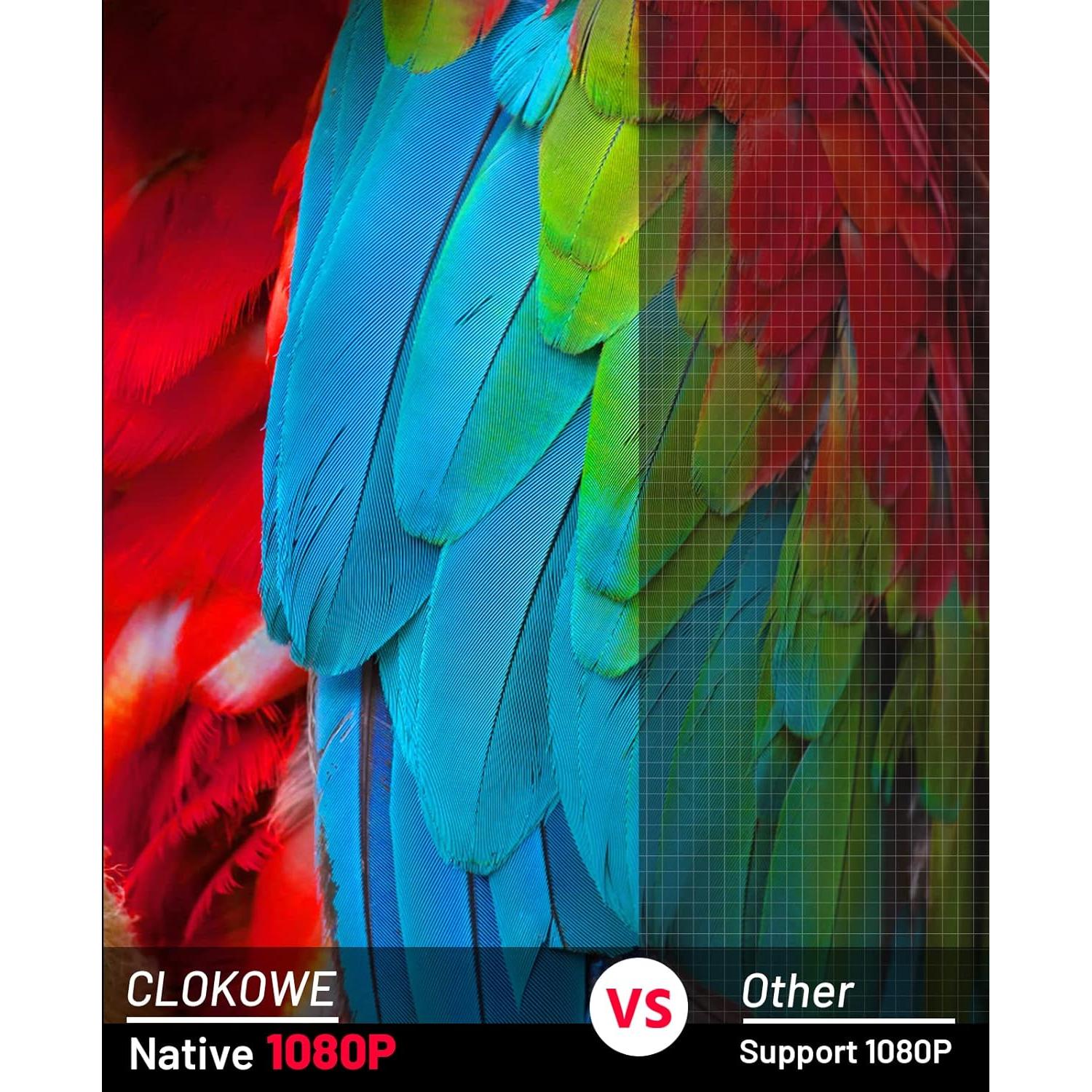 Proyector CLOKOWE 10000L Full HD 1080P WiFi Bluetooth