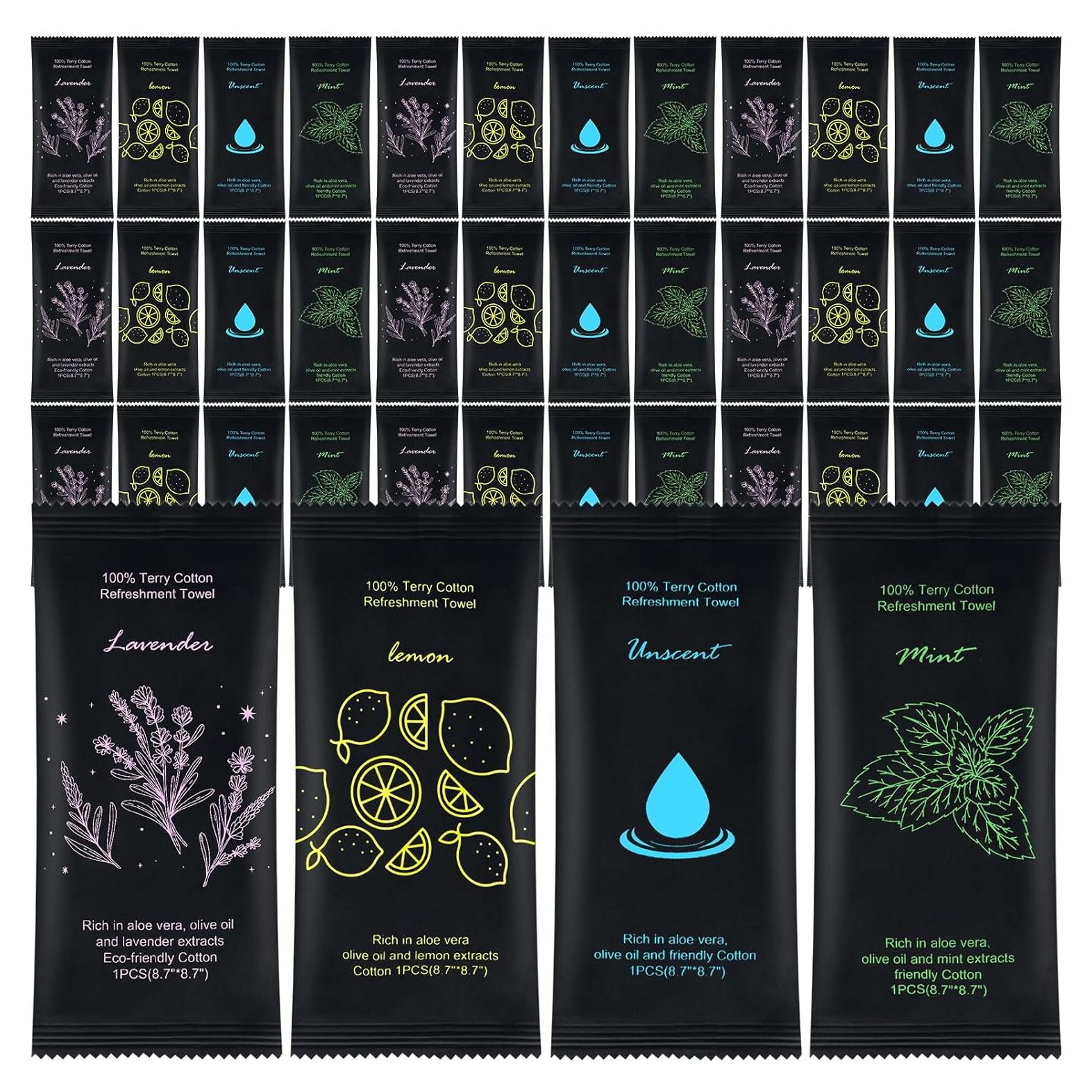 Toallas Húmedas de Algodón Twoworld - 40 Piezas Aromatizadas