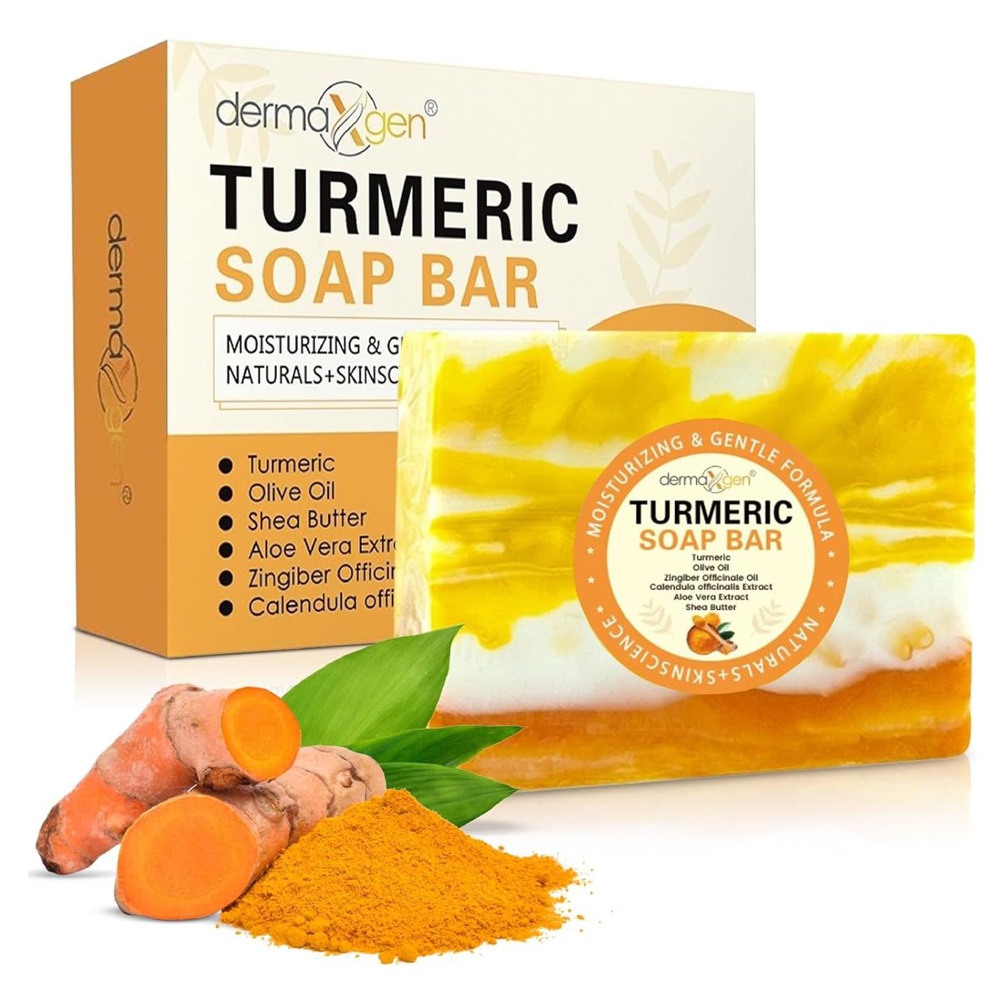 Jabón de Cúrcuma Orgánica Dermaxgen 99.22 g - Cuidado Piel