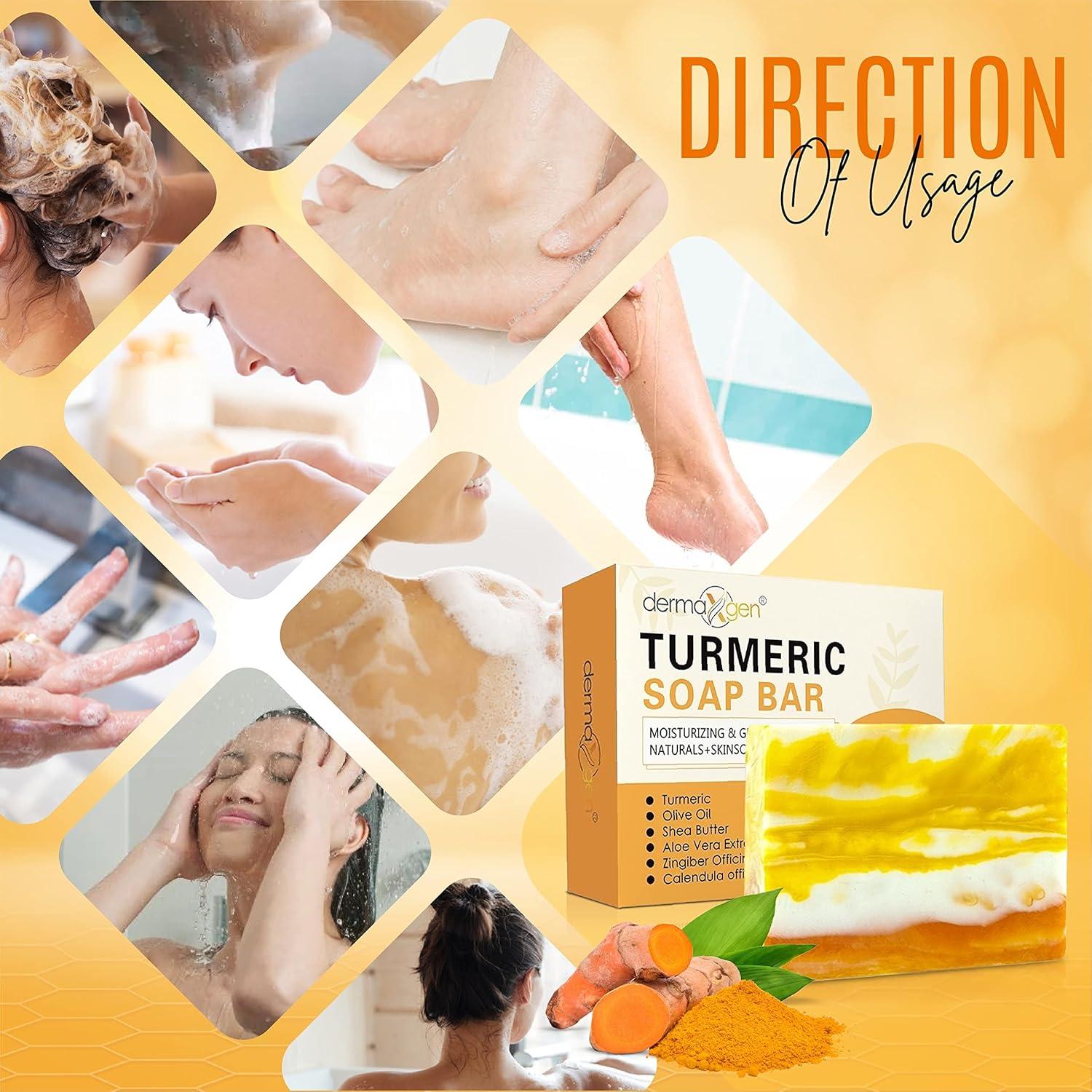 Jabón de Cúrcuma Orgánica Dermaxgen 99.22 g - Cuidado Piel