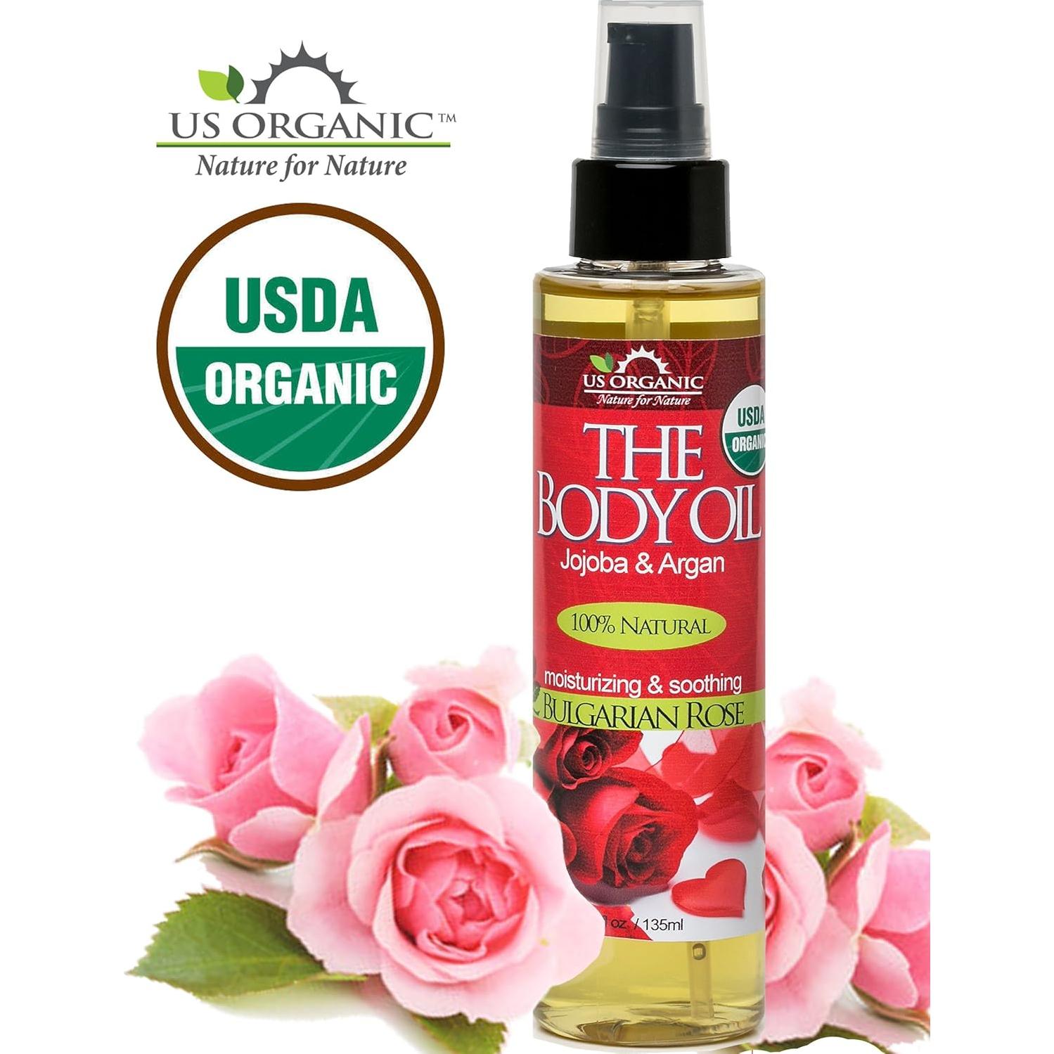 Aceite Corporal Orgánico US Organic Rosa Búlgara 170g