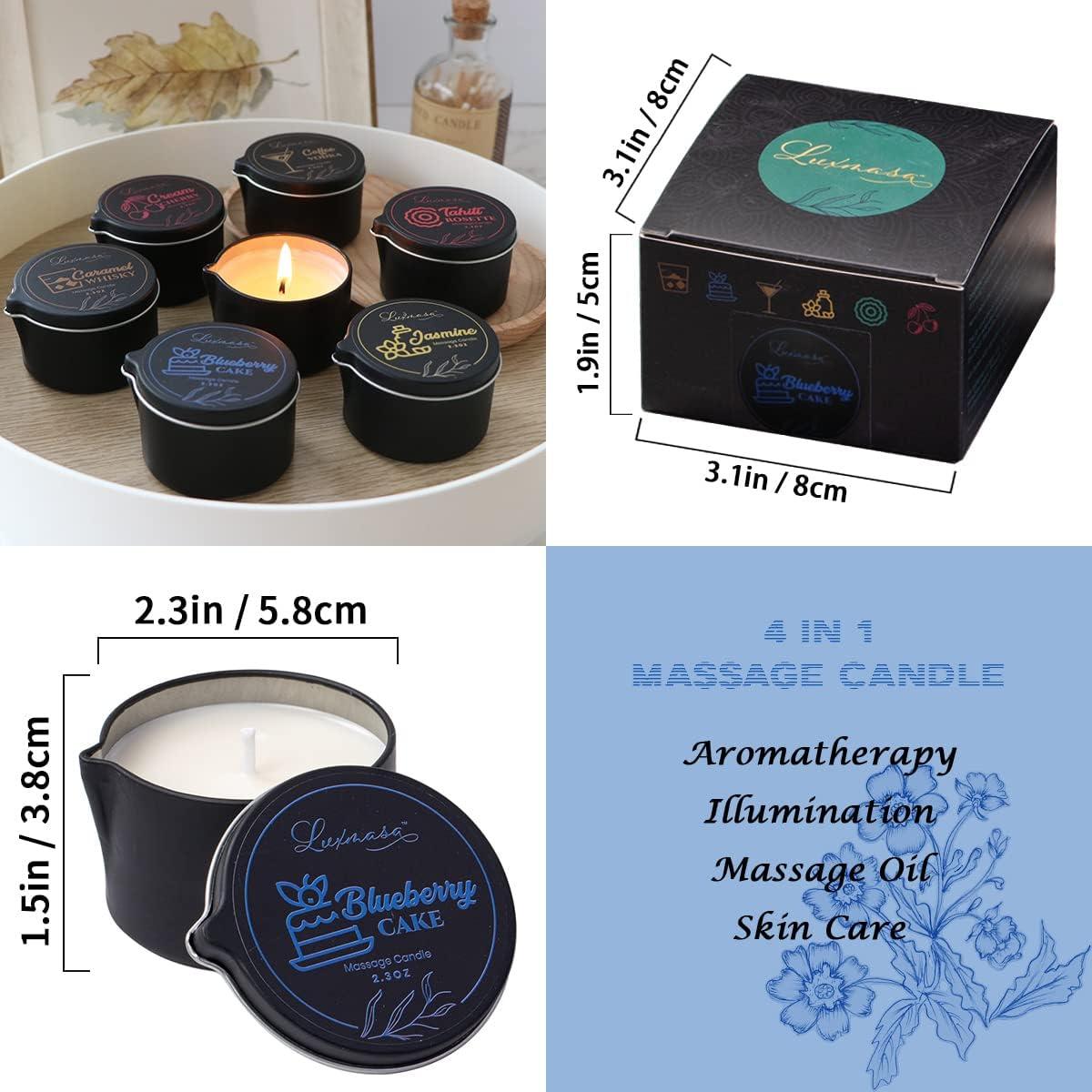 Vela de Masaje Aromática LUXMASA 66.5g - Pastel de Arándano