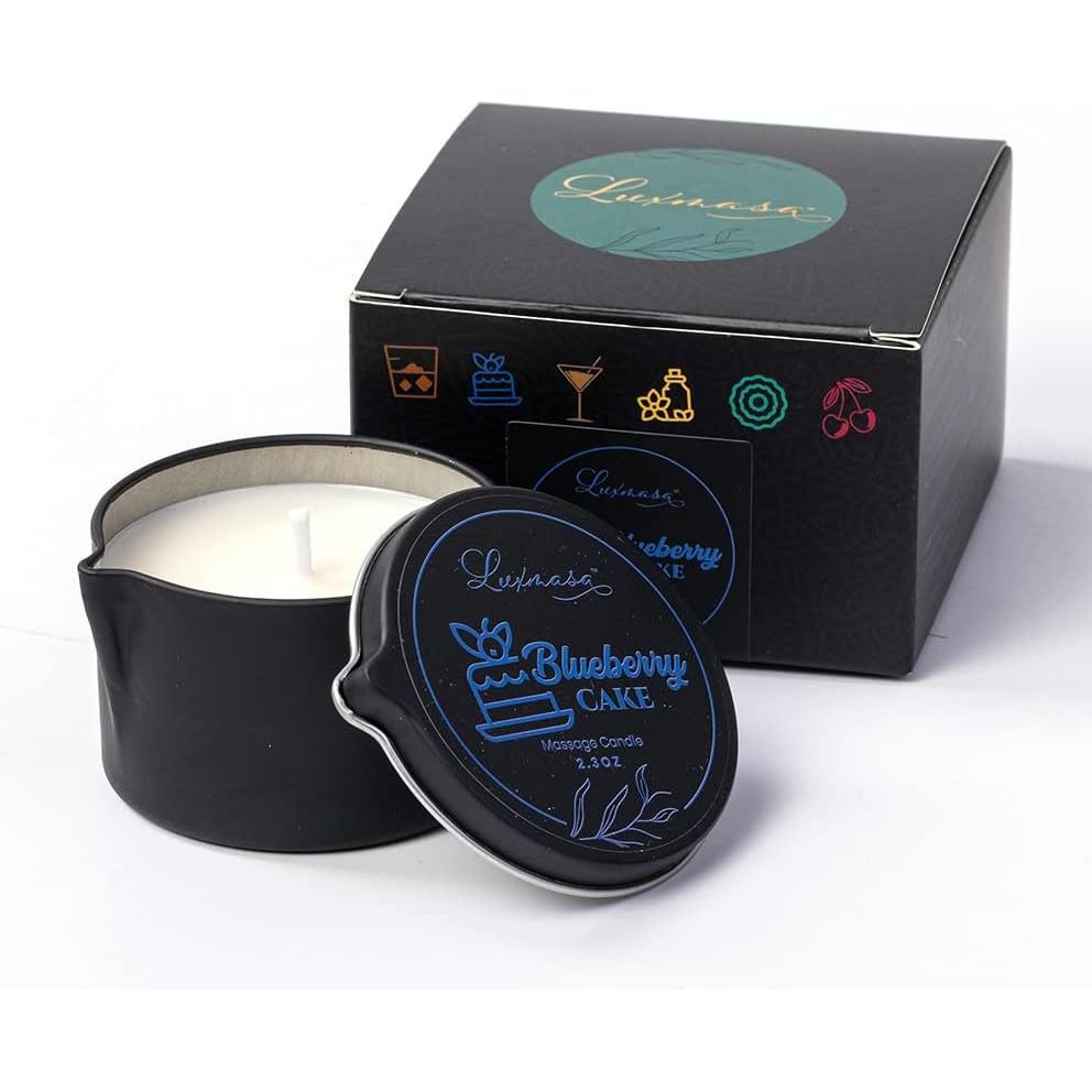 Vela de Masaje Aromática LUXMASA 66.5g - Pastel de Arándano