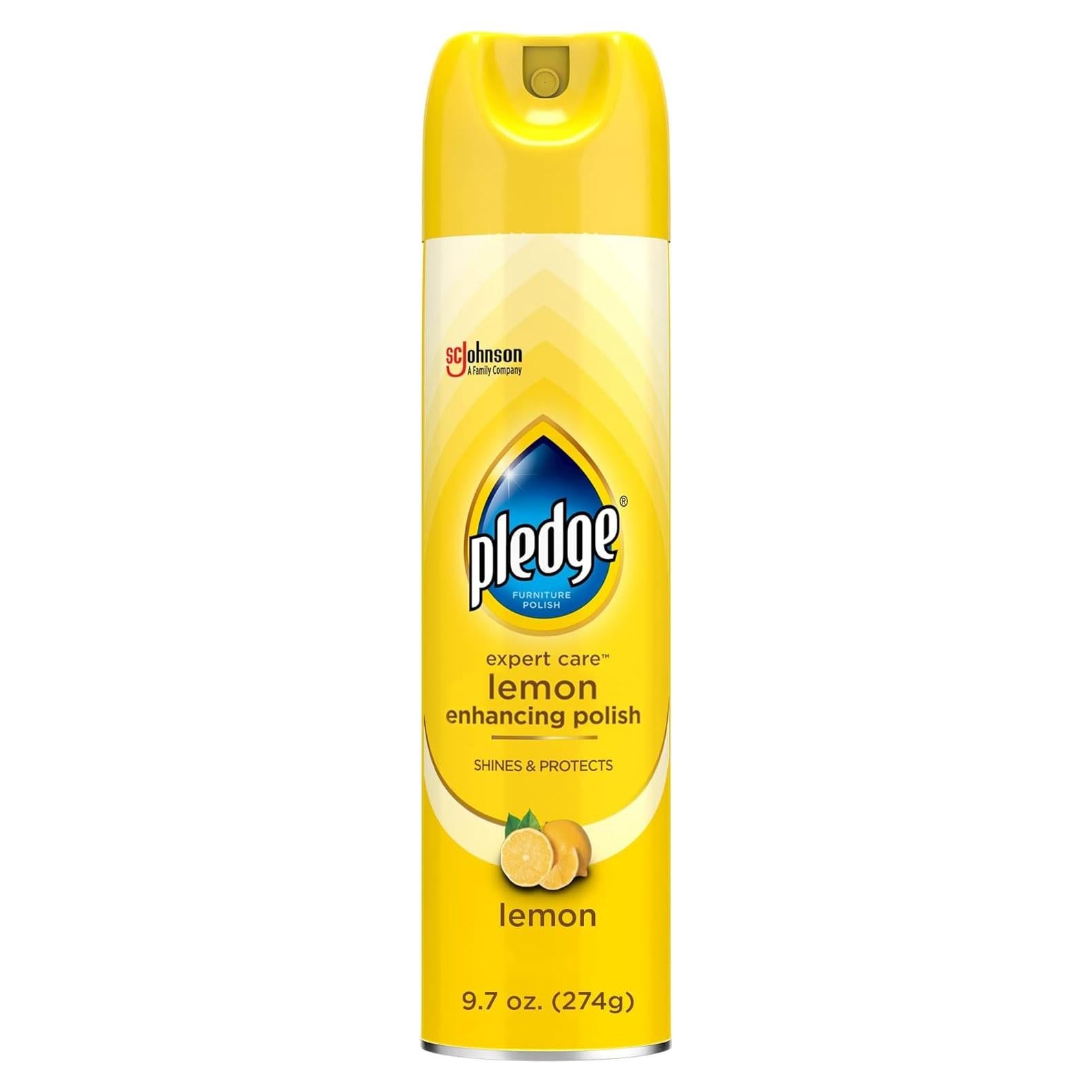 Pledge Pulidor de Madera Limón 275g Spray para Muebles