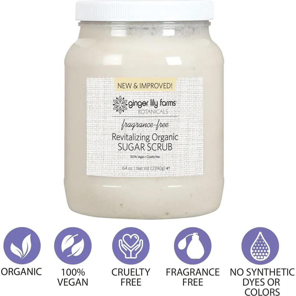 Exfoliante de Azúcar Orgánico Ginger Lily 1.81 kg Sin Fragancia