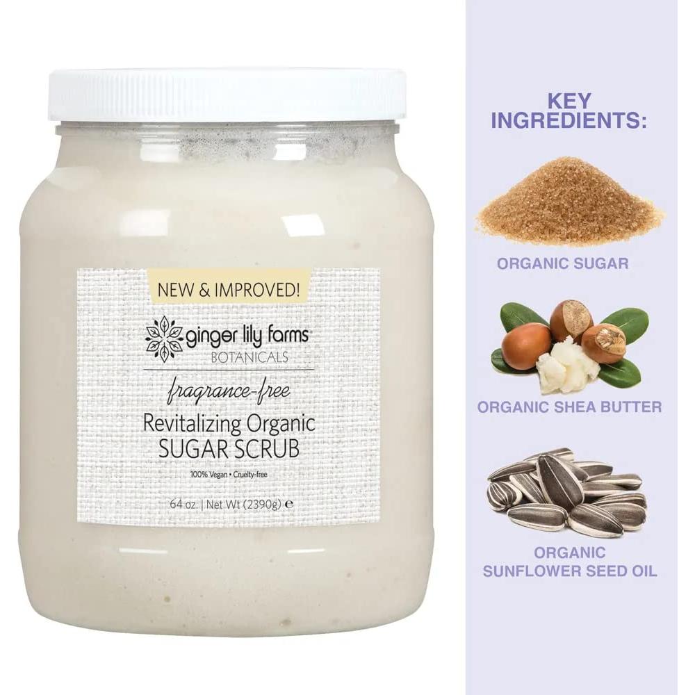 Exfoliante de Azúcar Orgánico Ginger Lily 1.81 kg Sin Fragancia