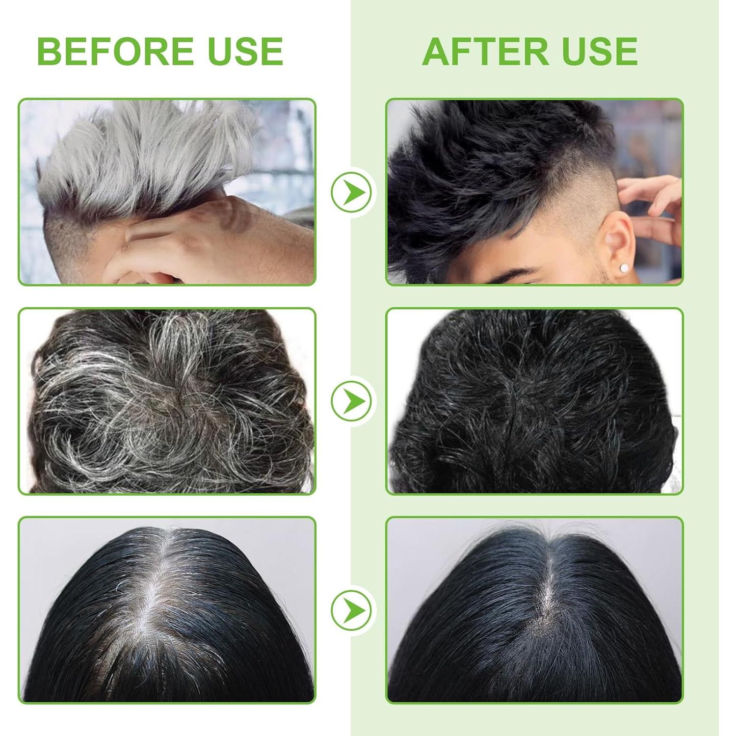 Champú Tinte 3 en 1 FSLHCY Negro 500ml para Cabello Canoso