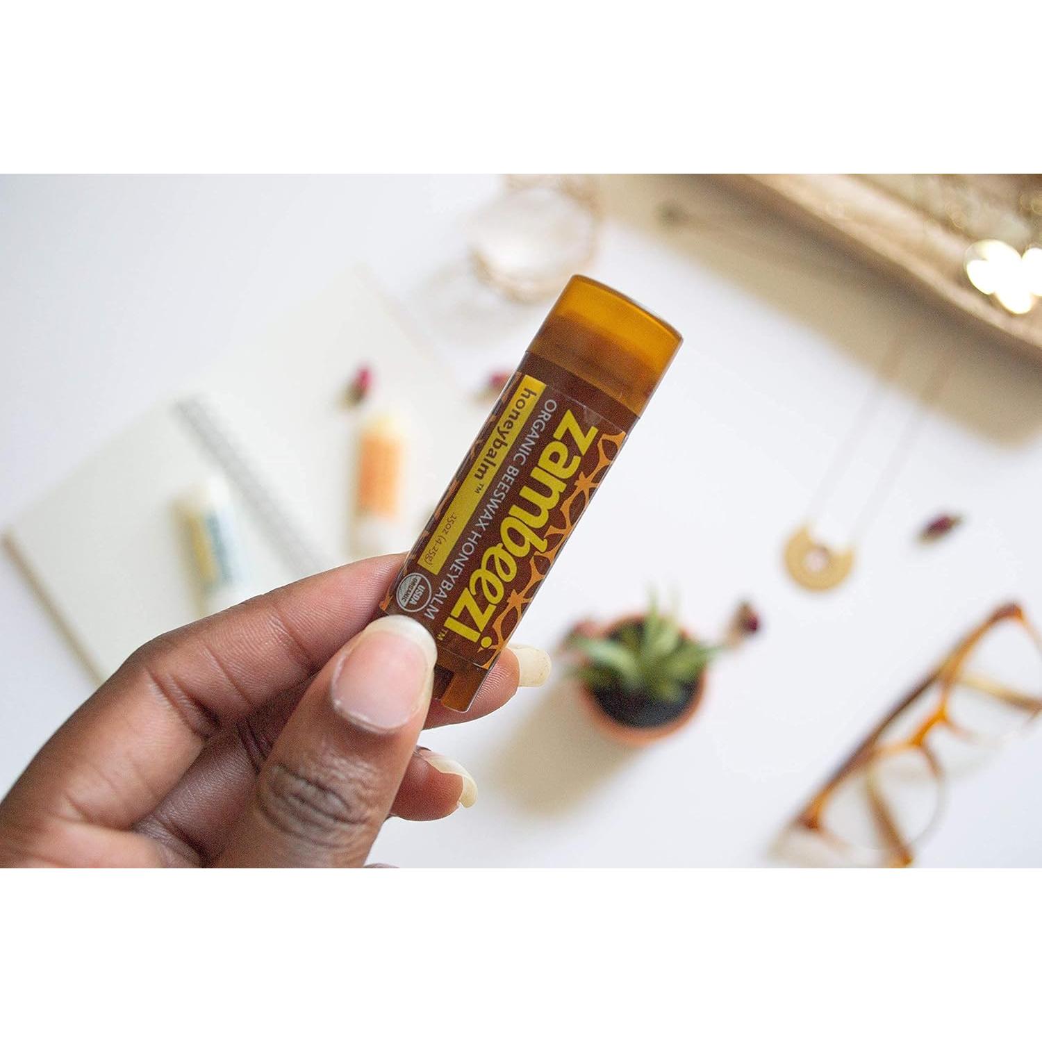 Bálsamo Labial Orgánico Zambeezi Honeybalm - Paquete de 3