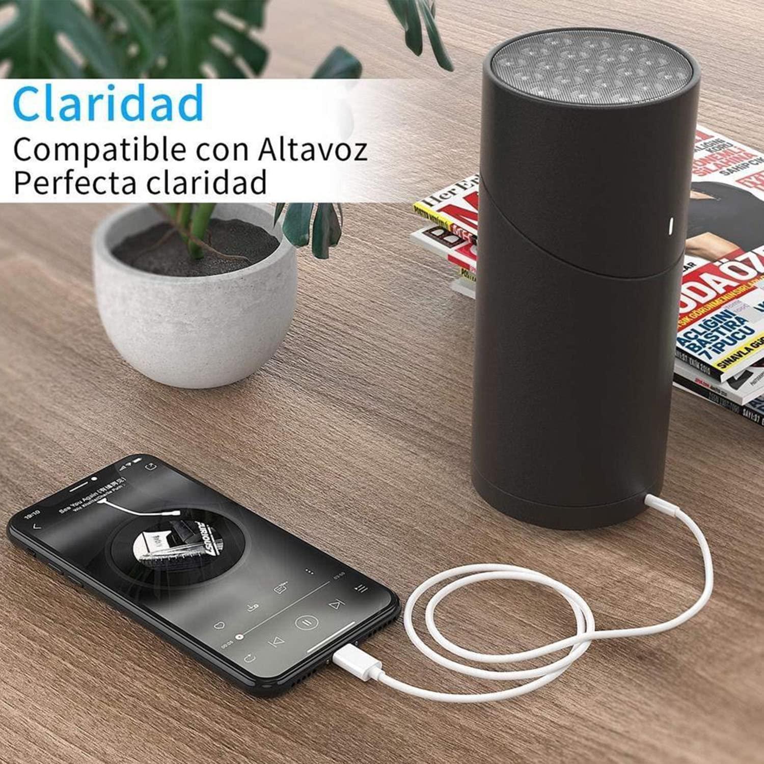 Cable Aux para iPhone Seulliya Lightning a 3.5mm Blanco