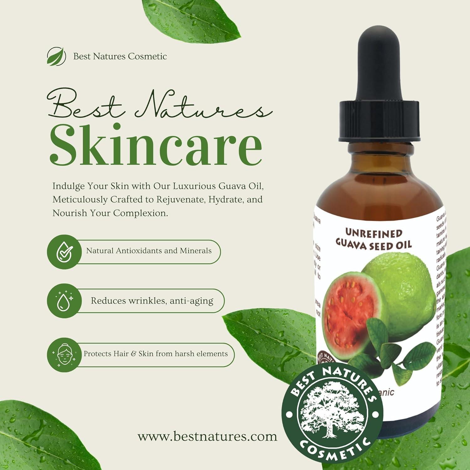 Aceite de Semilla de Guayaba Orgánico 30ml - Hidratante Piel y Cabello