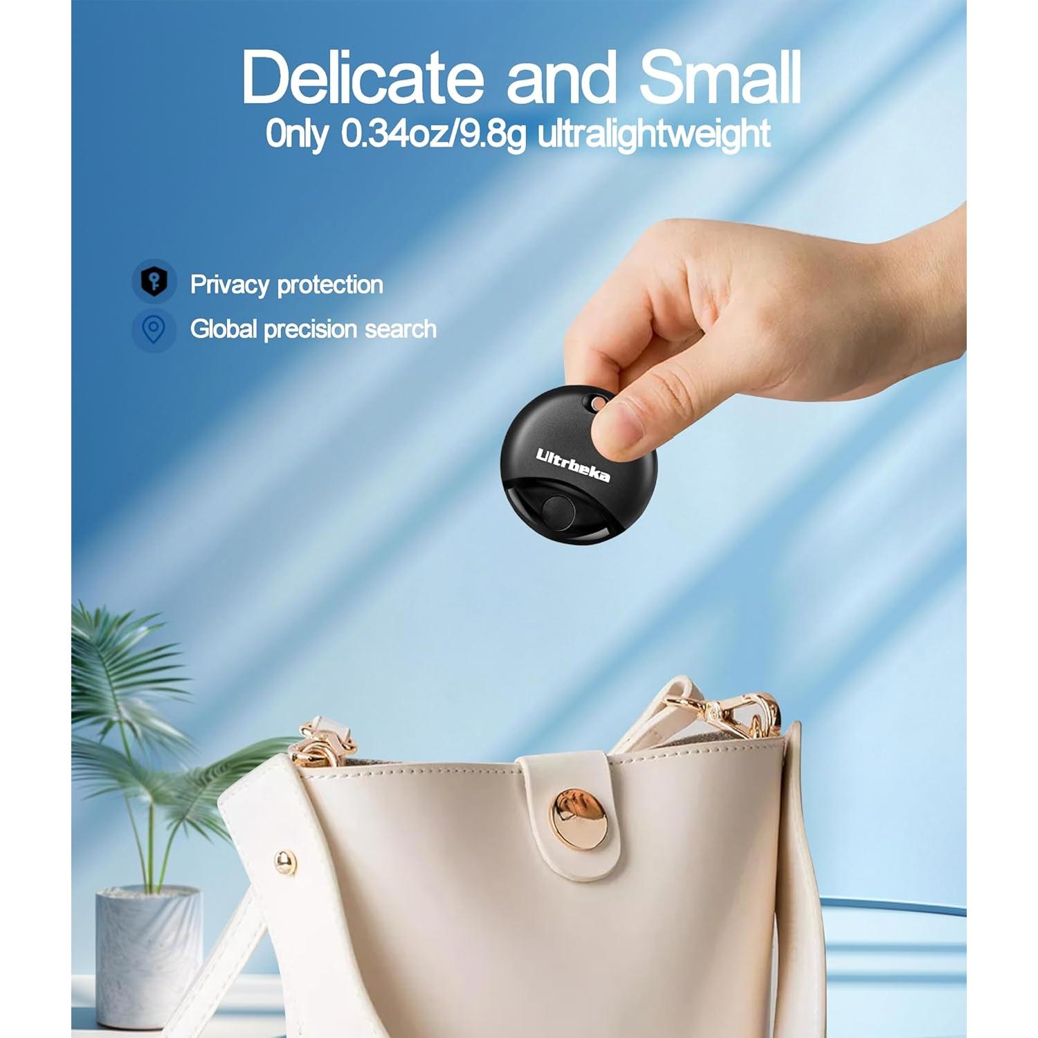 Paquete de 2 Air Tag Ultrbeka con llaveros y resistencia IP67