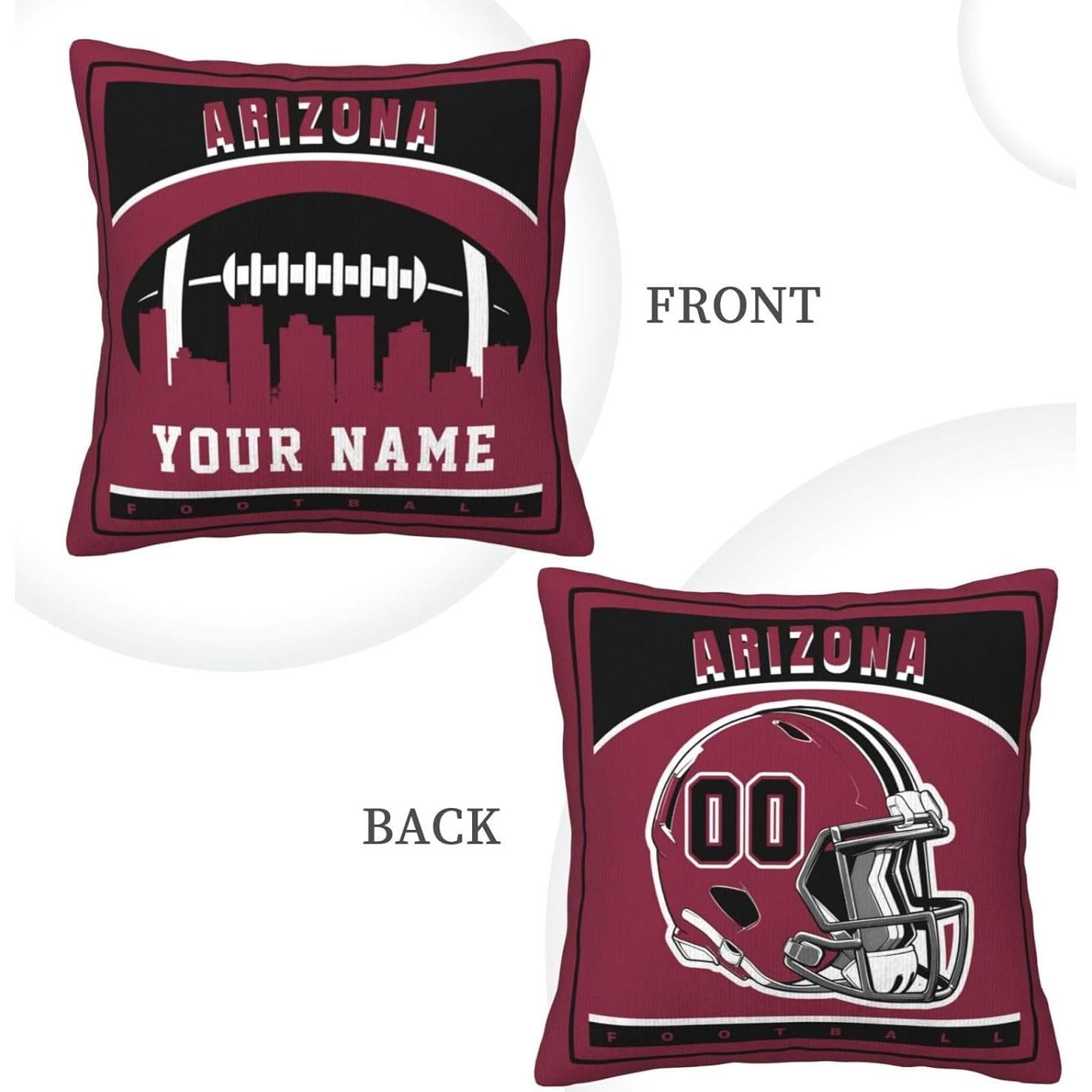 Funda de Almohada Personalizada RIAWARME Arizona 40.6cm x 40.6cm