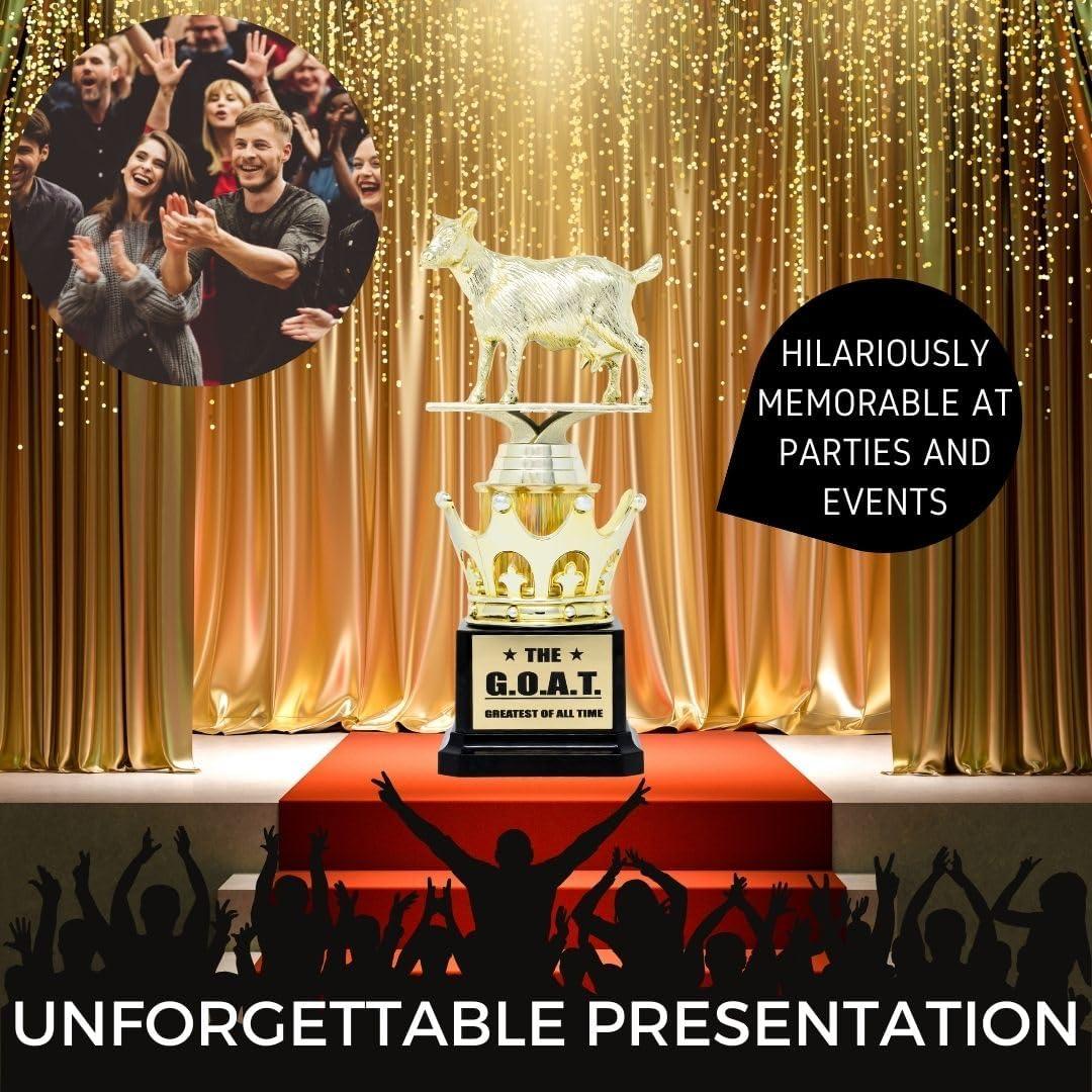 Trofeo de Cabra Personalizado Alpha Awards 21.6 cm Dorado