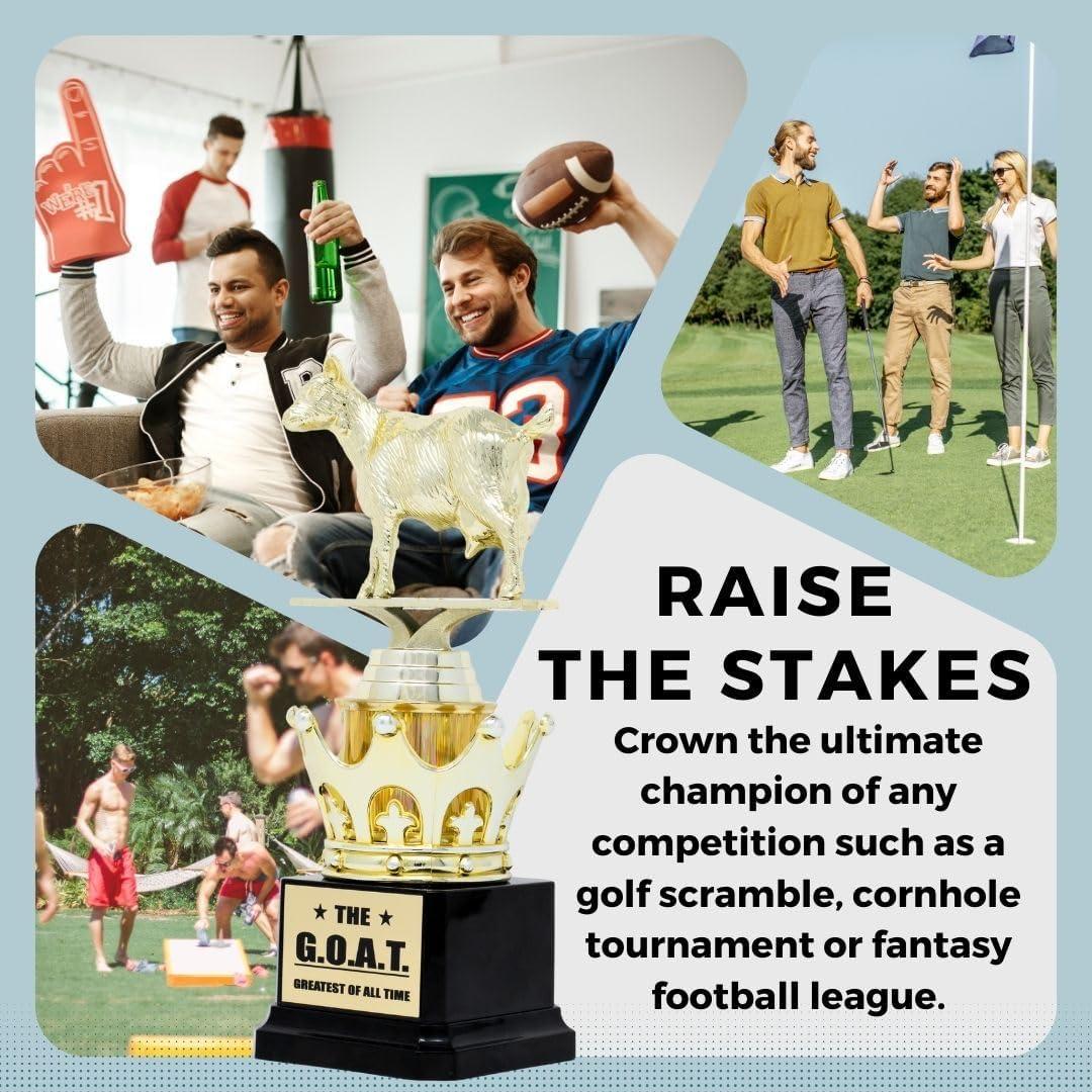 Trofeo de Cabra Personalizado Alpha Awards 21.6 cm Dorado