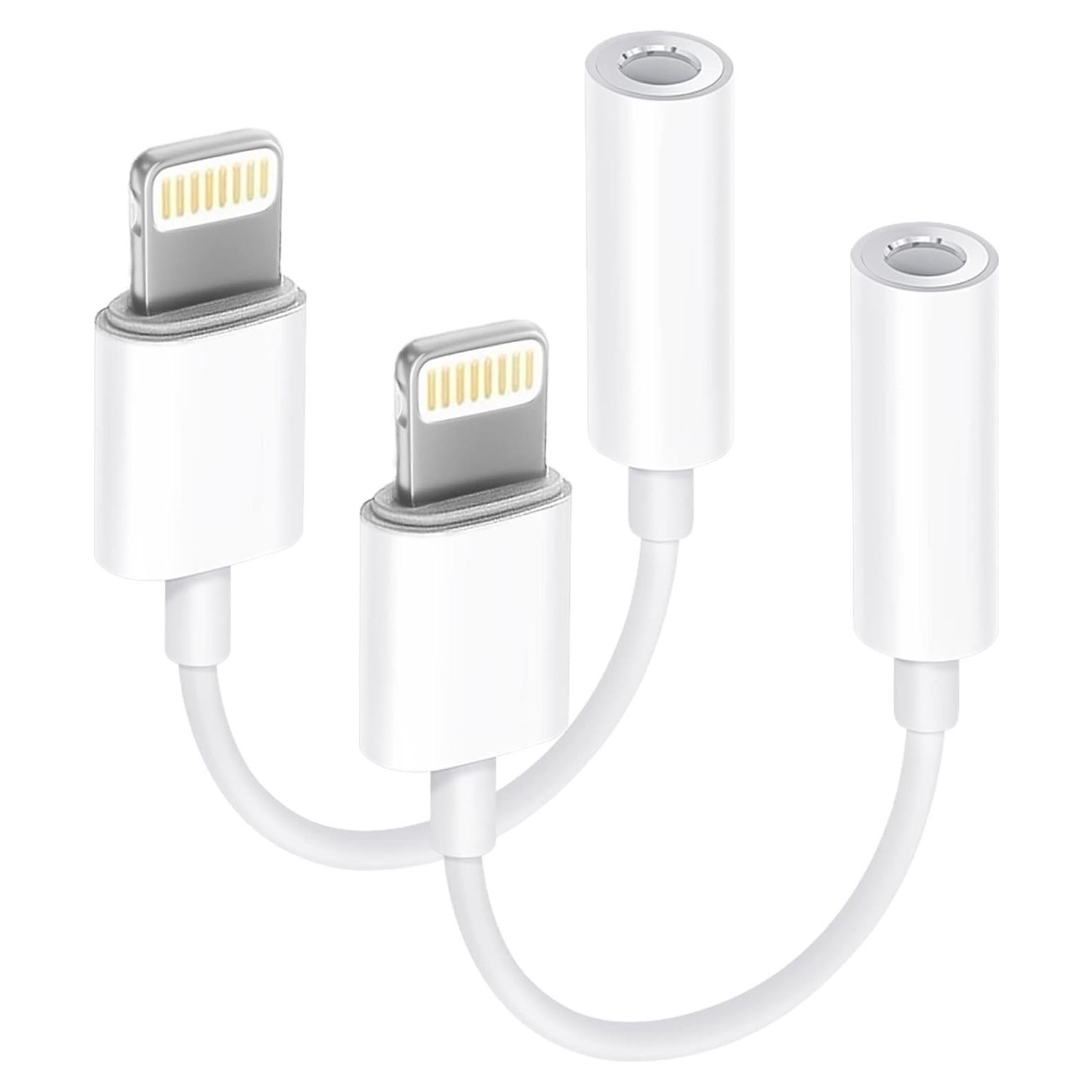 Adaptador Lightning a 3.5mm Seulliya 2 Pack para iPhone