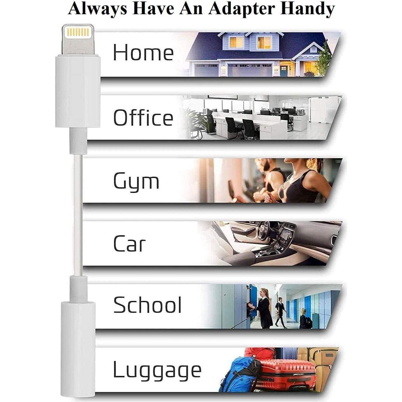 Adaptador Lightning a 3.5mm Seulliya 2 Pack para iPhone