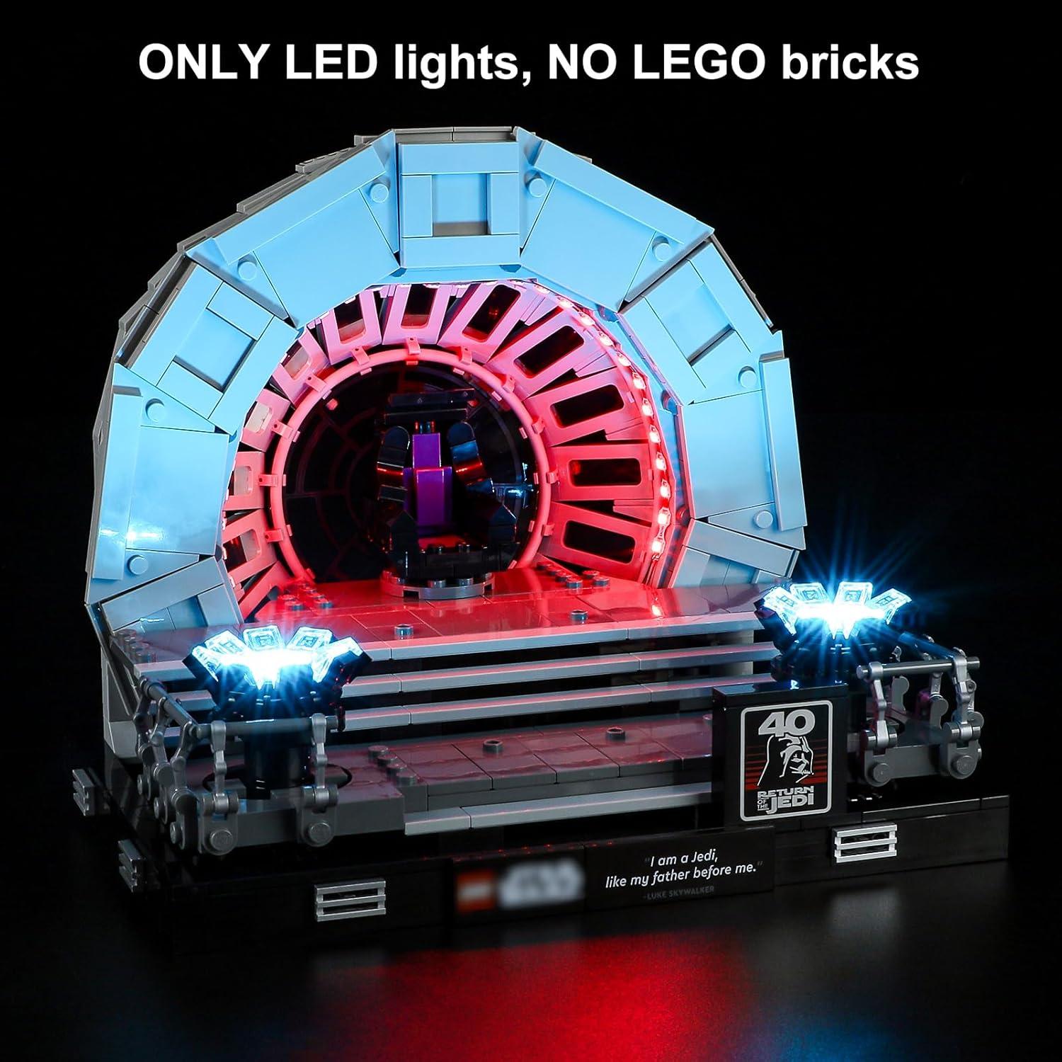 Luz LED Vaodest para Lego 75352 Sala del Trono Star Wars
