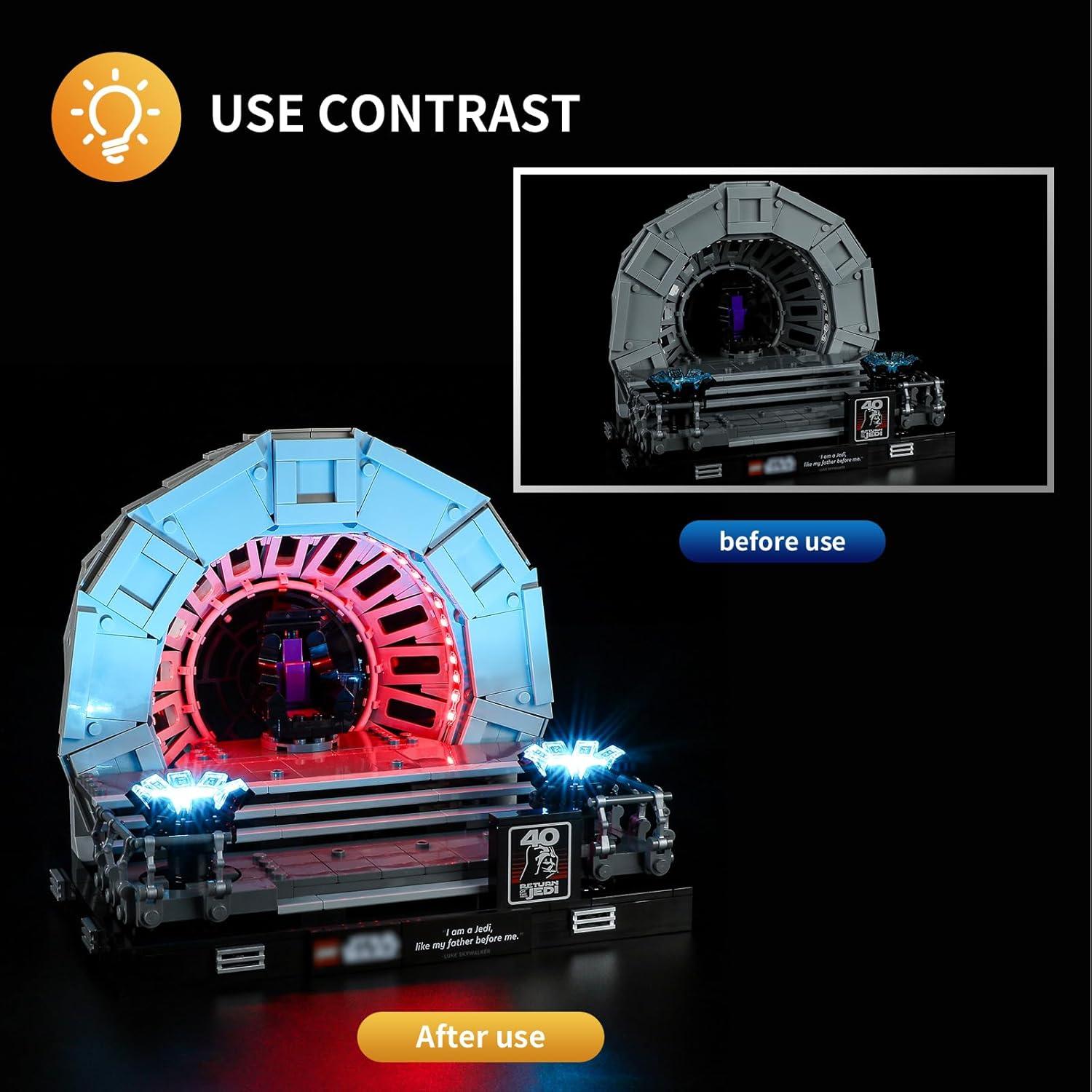 Luz LED Vaodest para Lego 75352 Sala del Trono Star Wars