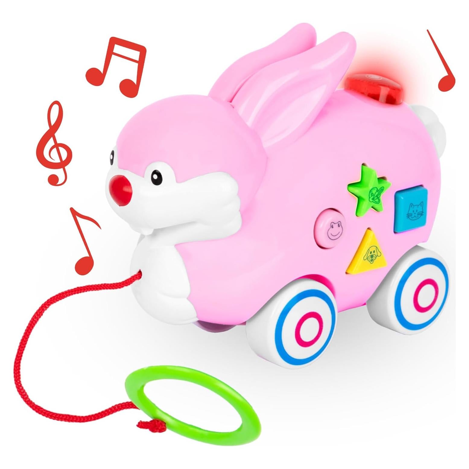 Juguete de Tirar Conejo ArtCreativity con Luces y Música