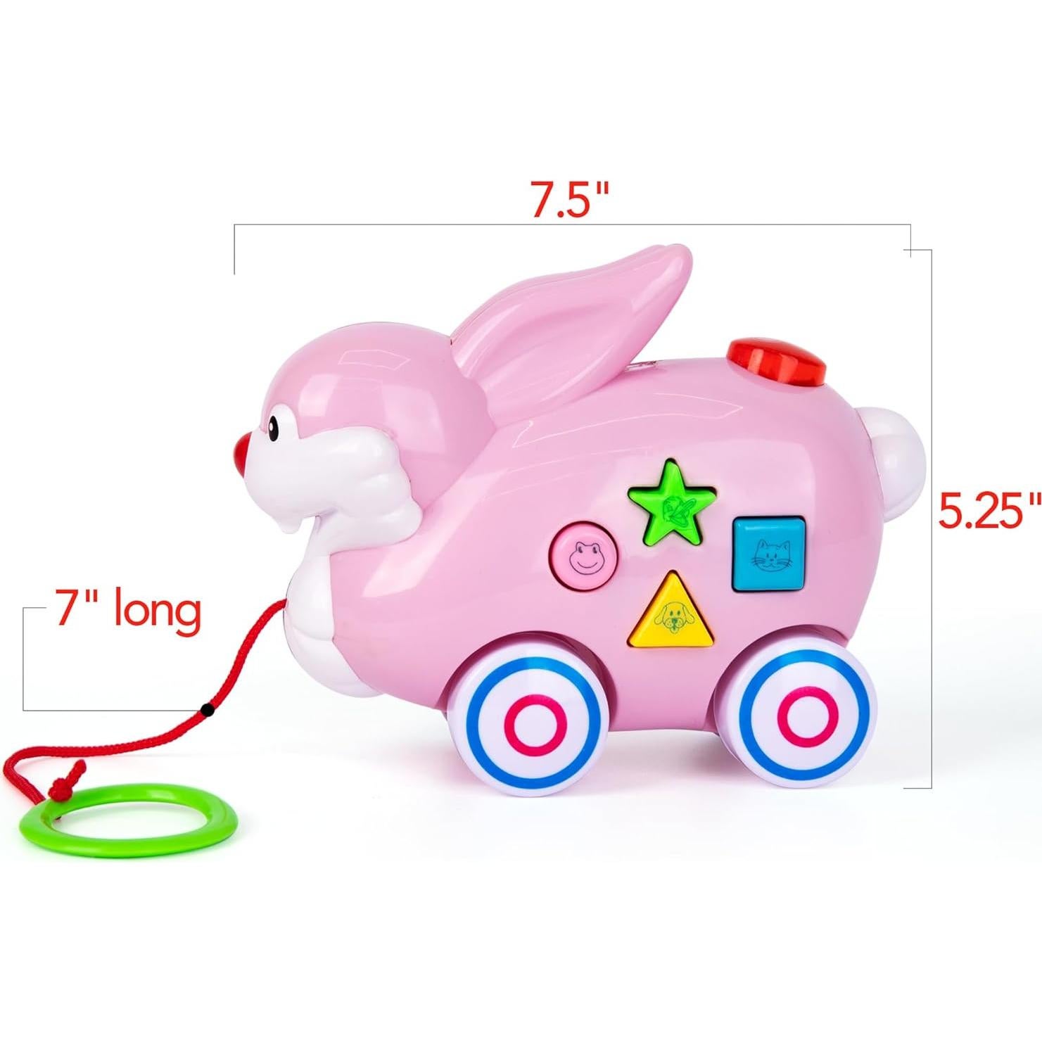 Juguete de Tirar Conejo ArtCreativity con Luces y Música