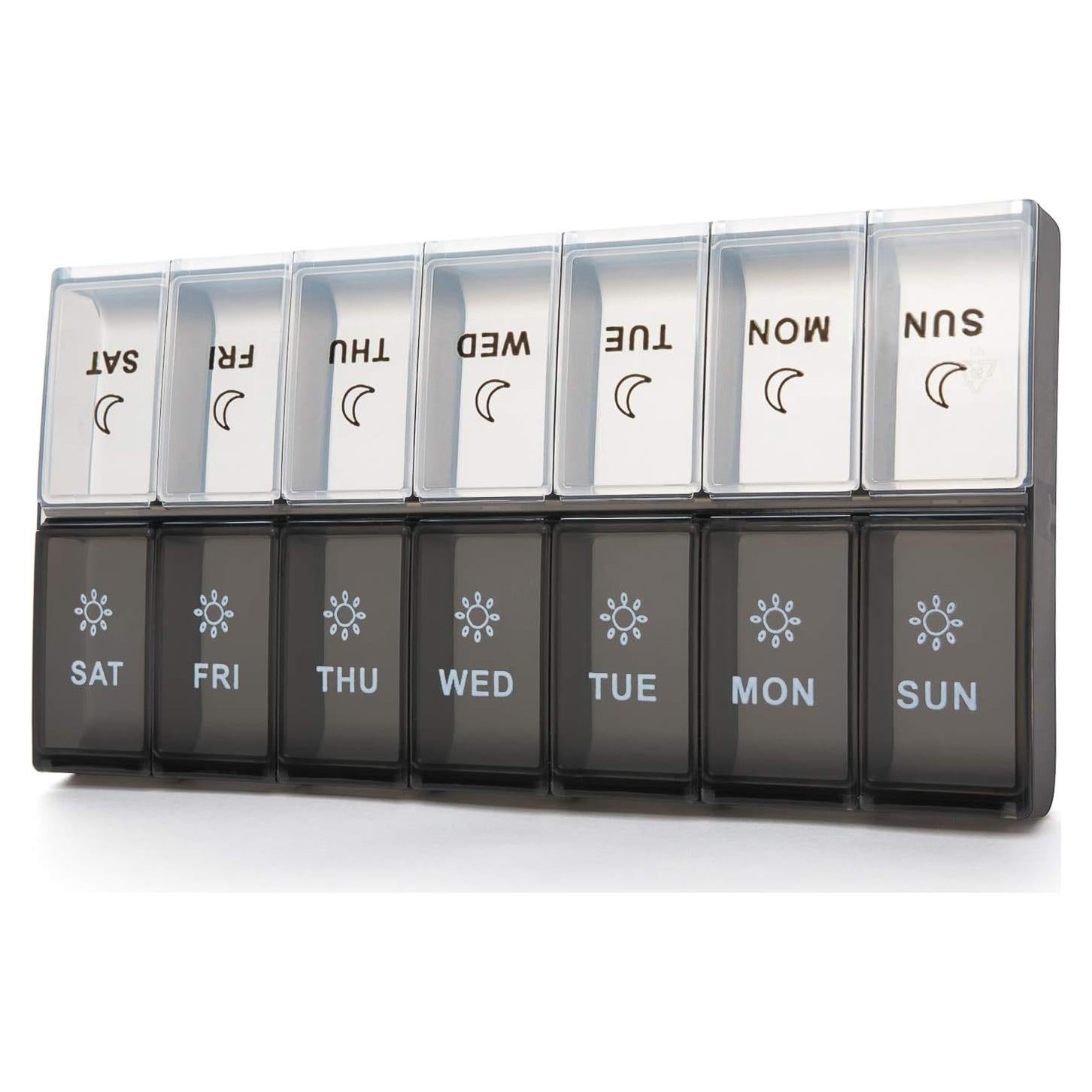 Organizador de Pastillas Diario XL Newayflash 7 Días AM PM