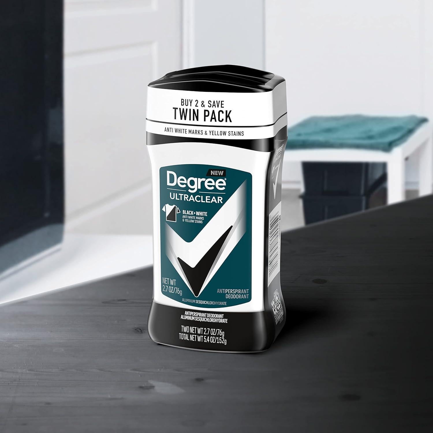 Degree Men UltraClear Antitranspirante 76.2 g x2 - Protección 72h