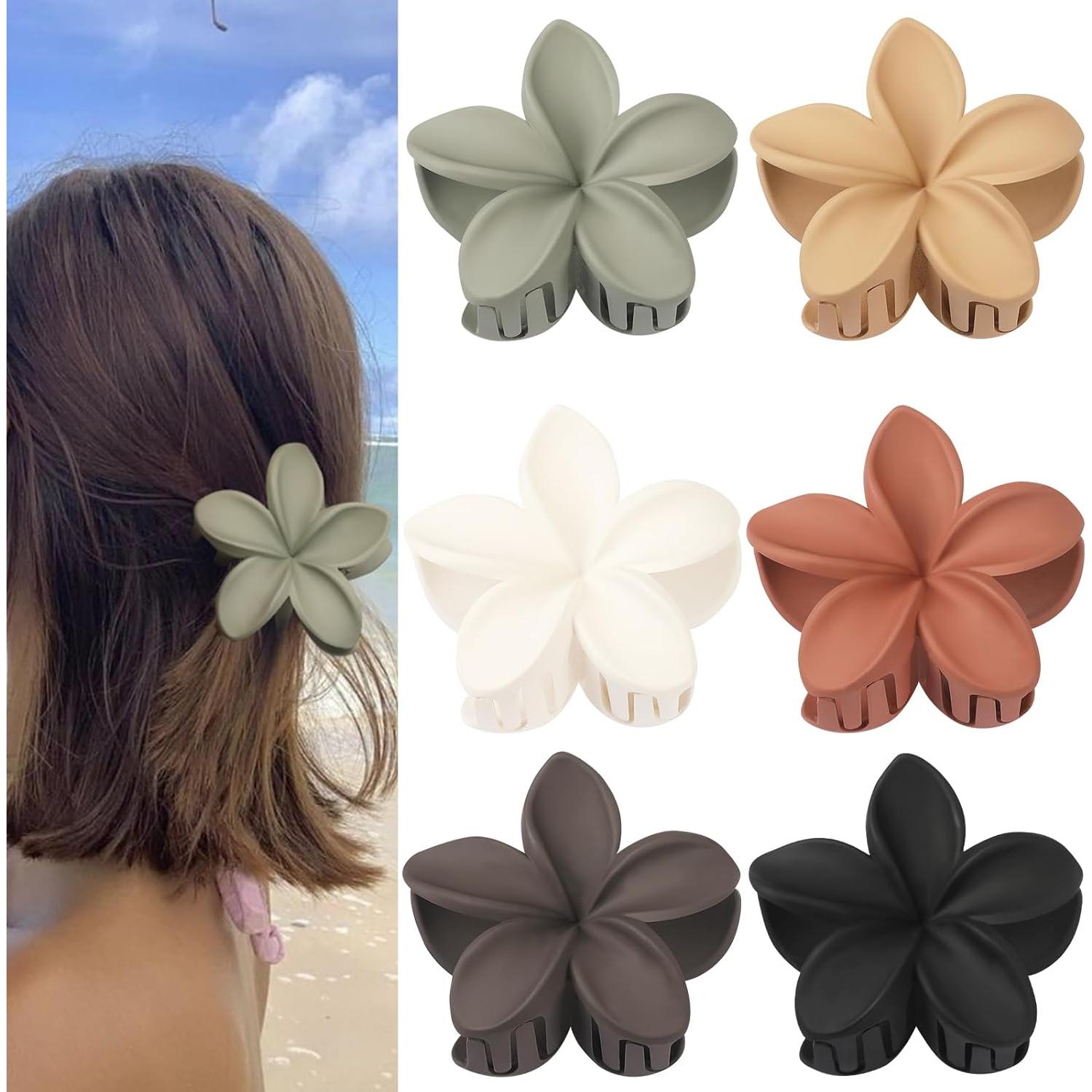 Clip para Cabello Hawaiano Sisiaipu - 6 Pcs Grandes 8.4 cm