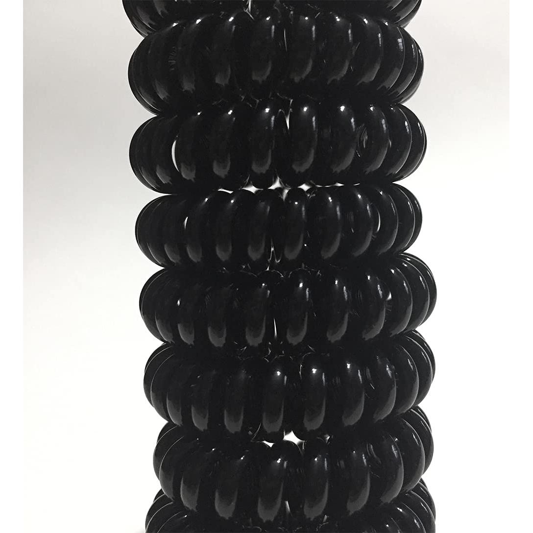 Coletas de Cabello RN BEAUTY, 27 Piezas Espirales Negras