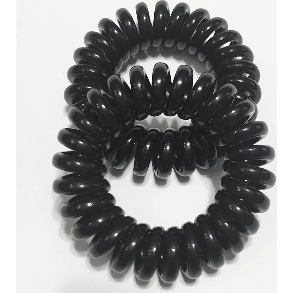 Coletas de Cabello RN BEAUTY, 27 Piezas Espirales Negras
