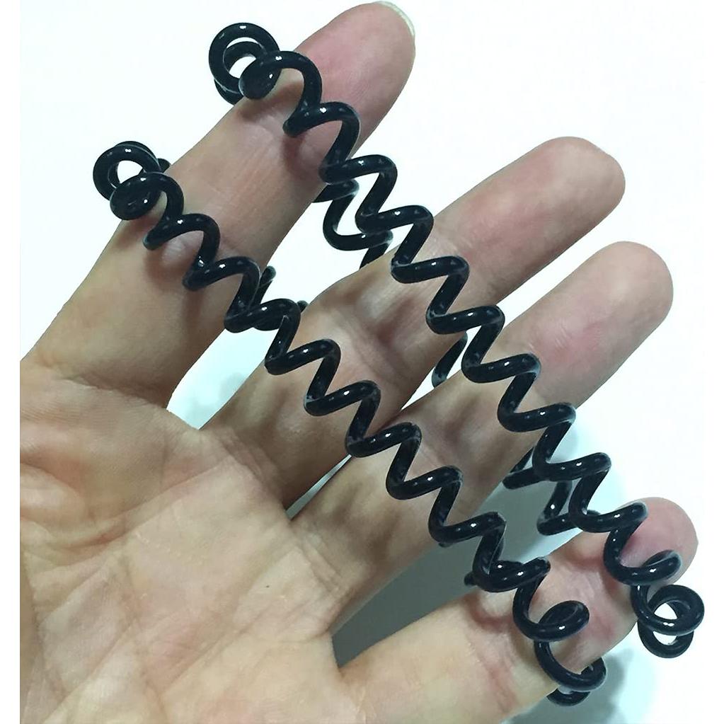 Coletas de Cabello RN BEAUTY, 27 Piezas Espirales Negras