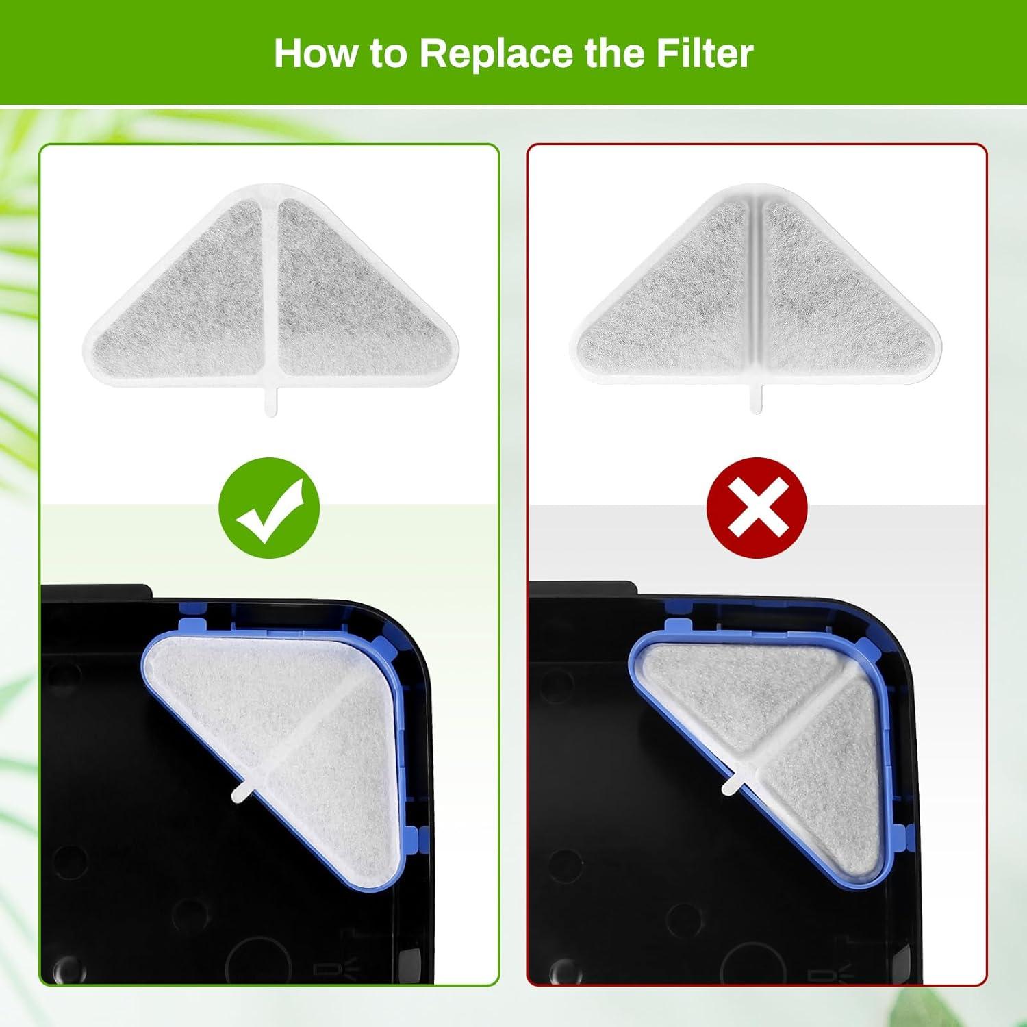 Paquete de 6 Filtros de Reemplazo Mukkela para Fuente de Agua 7L