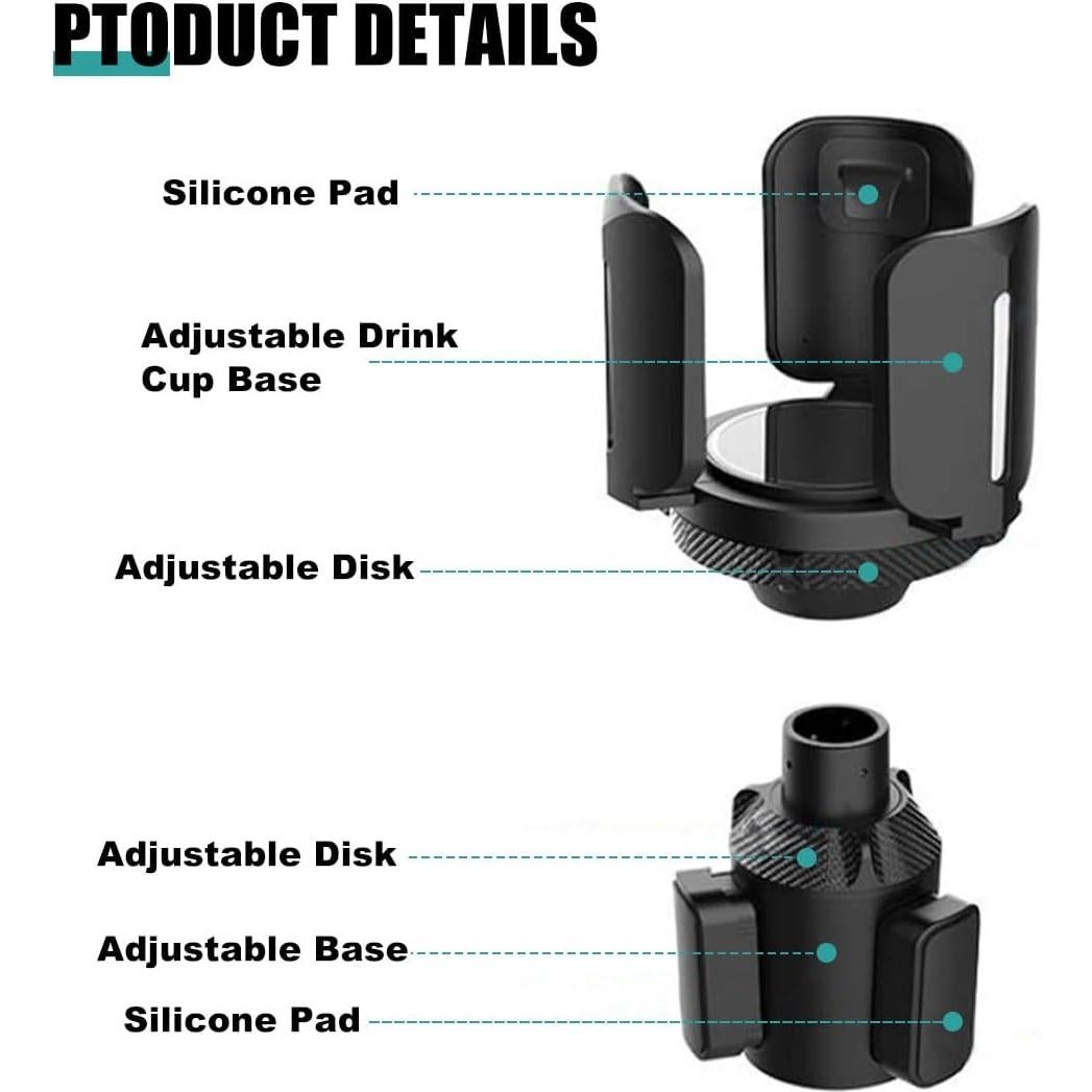 Expansor Soporte Tazas Auto GLSOWEE Ajustable 3.04 a 5.25"