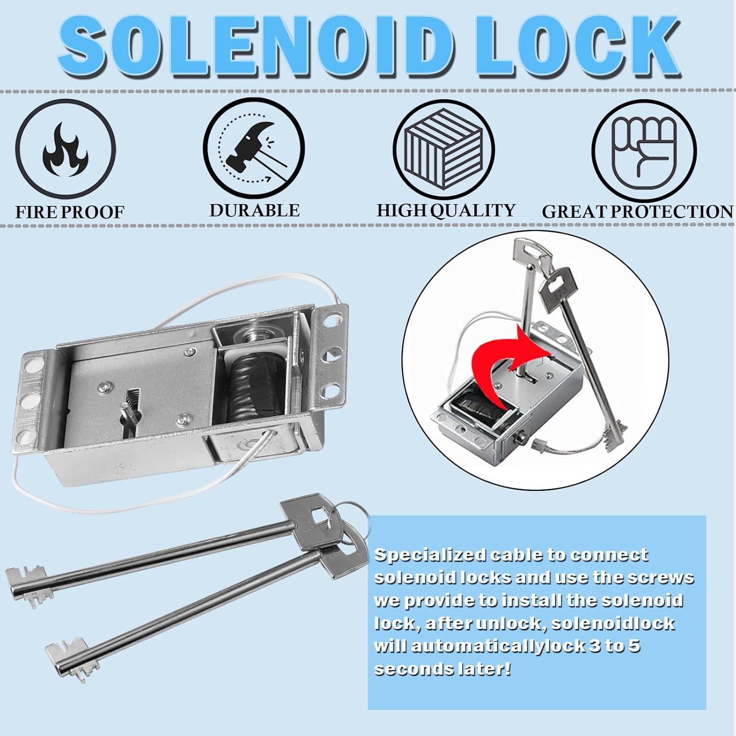 Cerradura Electrónica de Caja Fuerte WAH LIN con Teclado Negro