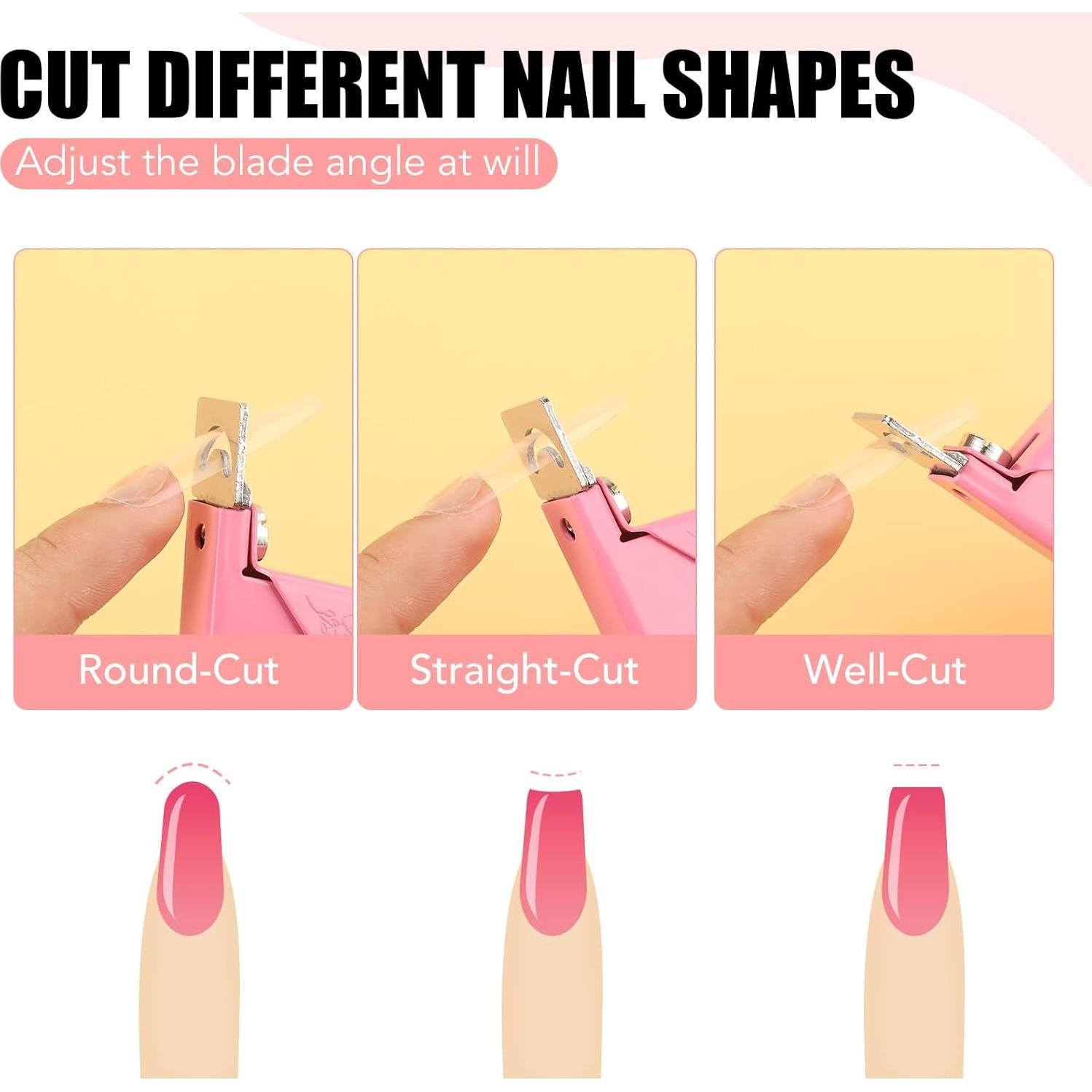 Cortauñas Falsos con Imán MEJOR ELECCIÓN Rosa Bebé 12x6.9cm