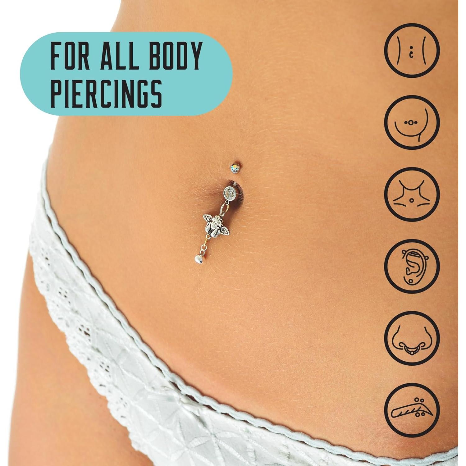 Spray Salino Post-Piercing Base Laboratories 118ml - Cuidado y Limpieza