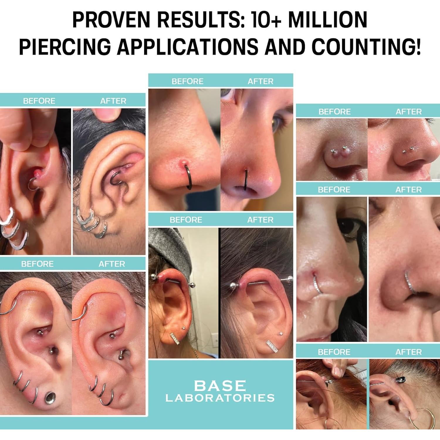 Spray Salino Post-Piercing Base Laboratories 118ml - Cuidado y Limpieza