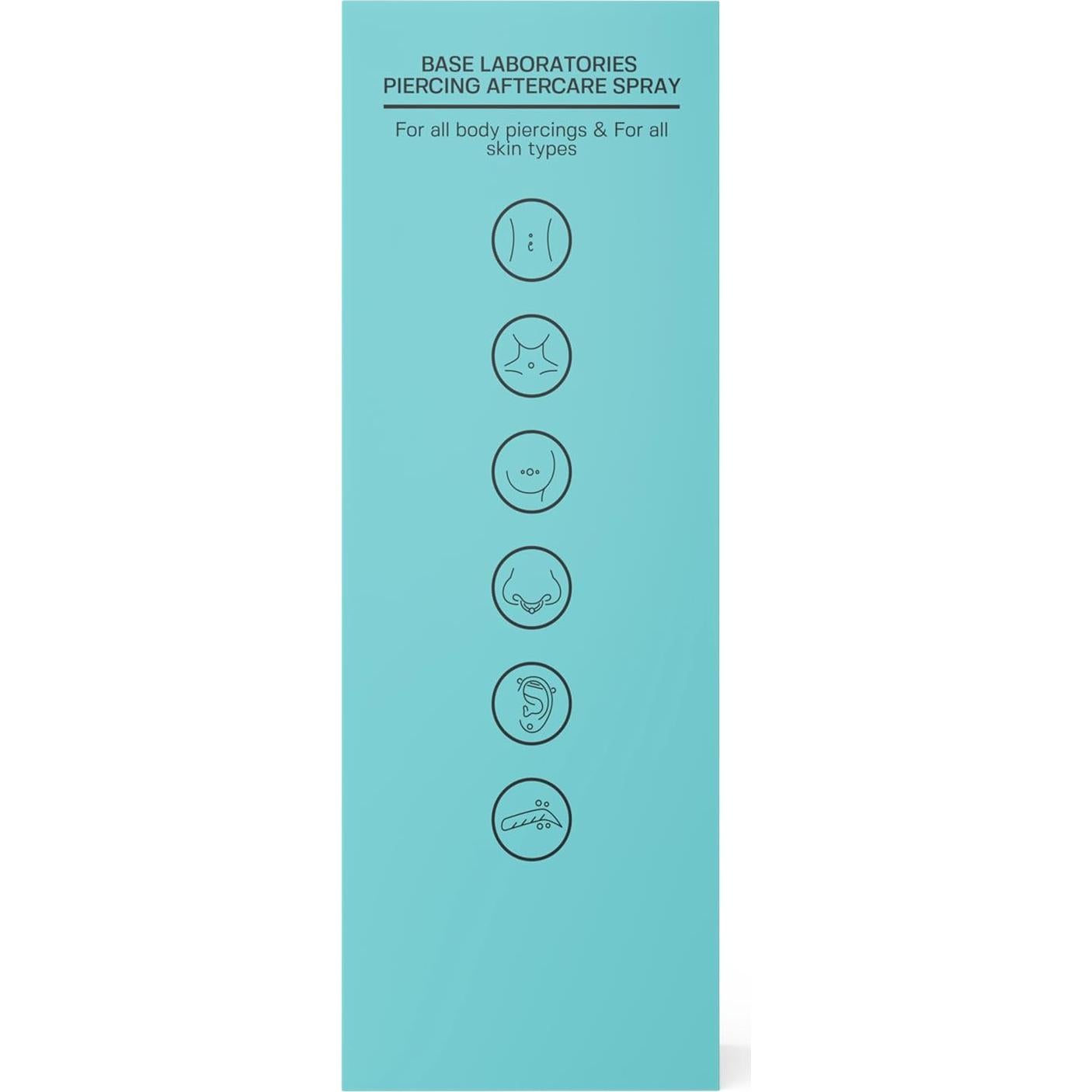 Spray Salino Post-Piercing Base Laboratories 118ml - Cuidado y Limpieza