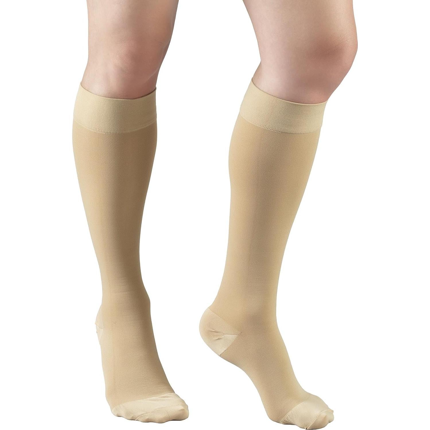 Medias de Compresión Truform 8865 Unisex 20-30 mmHg Beige X-Grande