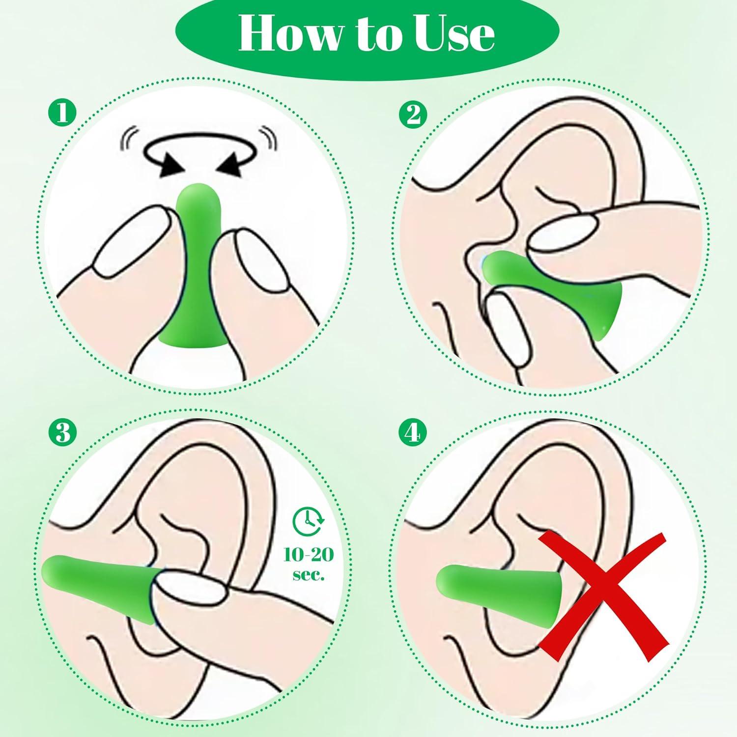 Tapones de espuma Calmi 12 pares 33dB para dormir y viajar