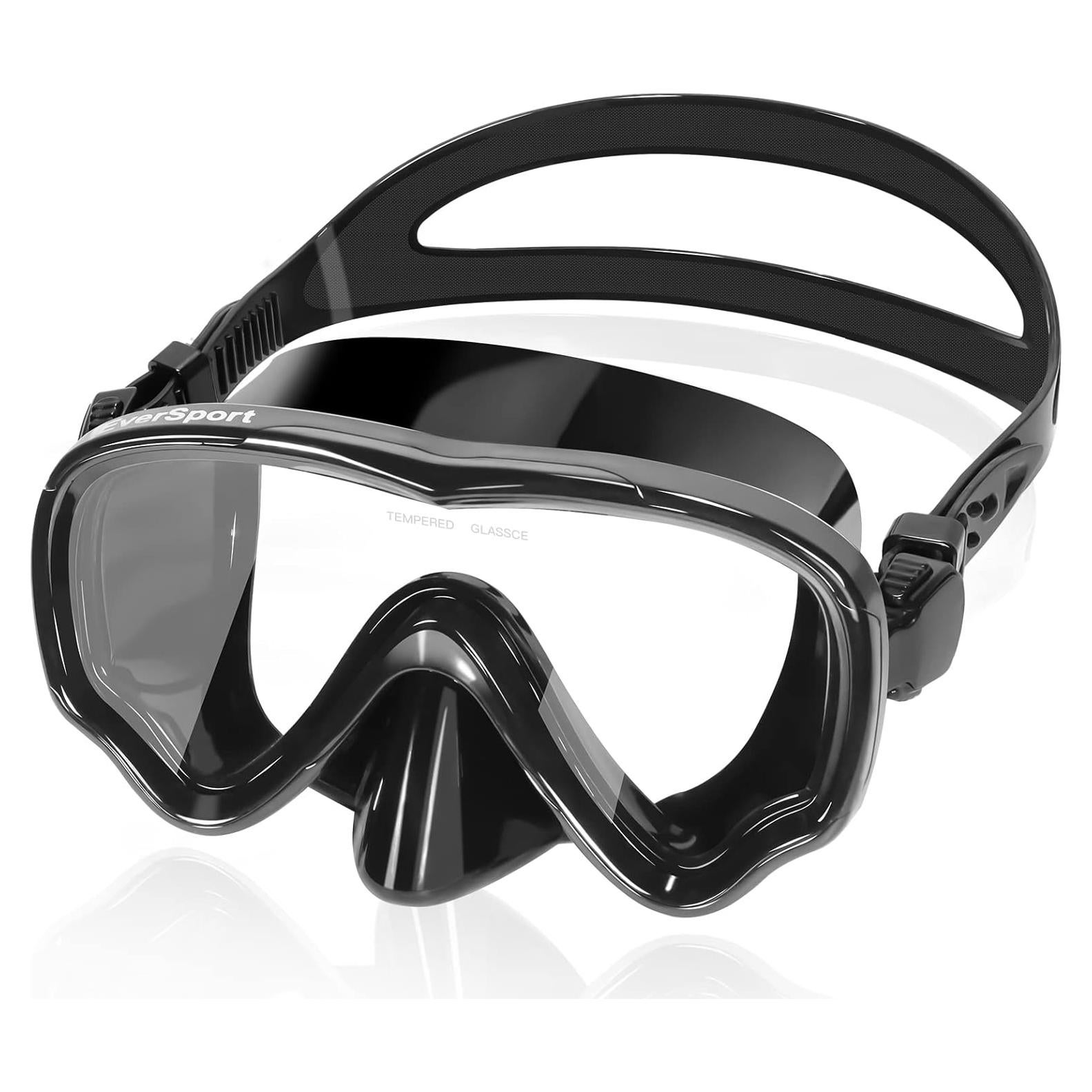 Gafas de Natación EverSport Adultos con Cubierta Nasal - Vista Amplia