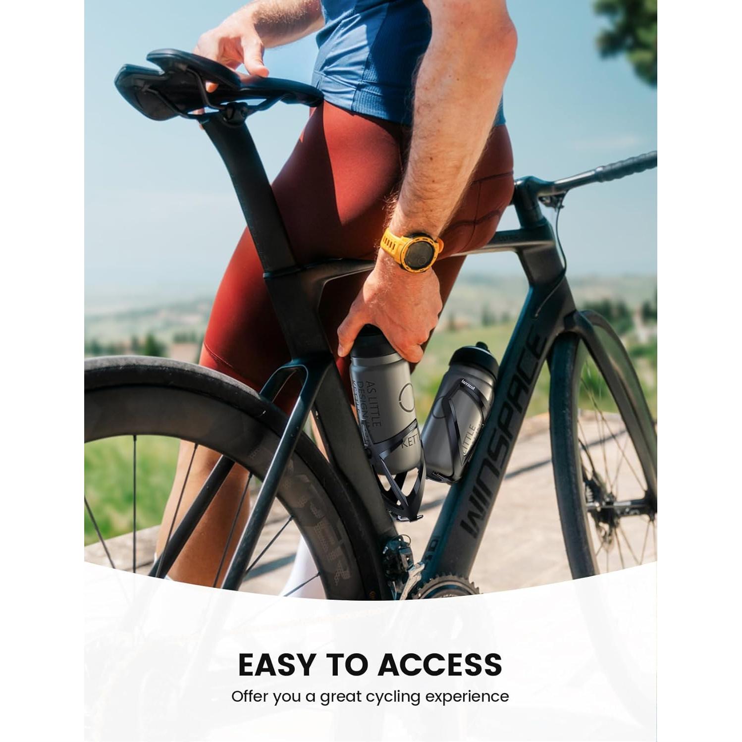 Soporte para Botella de Agua Lamicall para Bicicleta - Negro