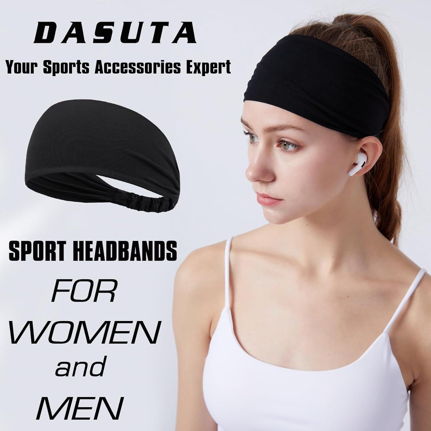 Cintas para el cabello DASUTA - Paquete de 5, color negro, unisex