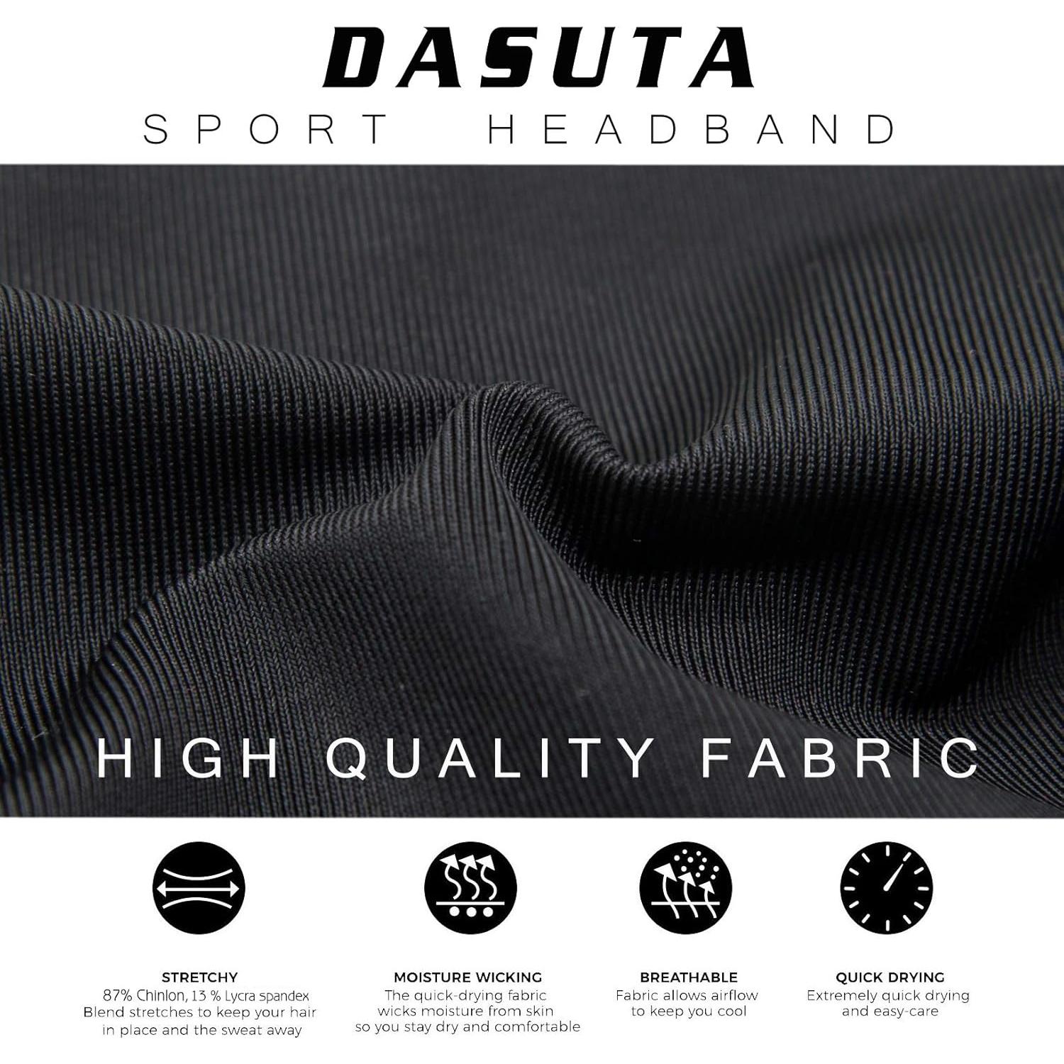 Cintas para el cabello DASUTA - Paquete de 5, color negro, unisex