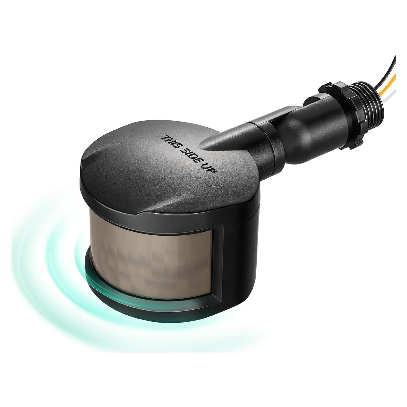 Sensor de Movimiento EDISHINE 180° Ajustable 18.3m Negro