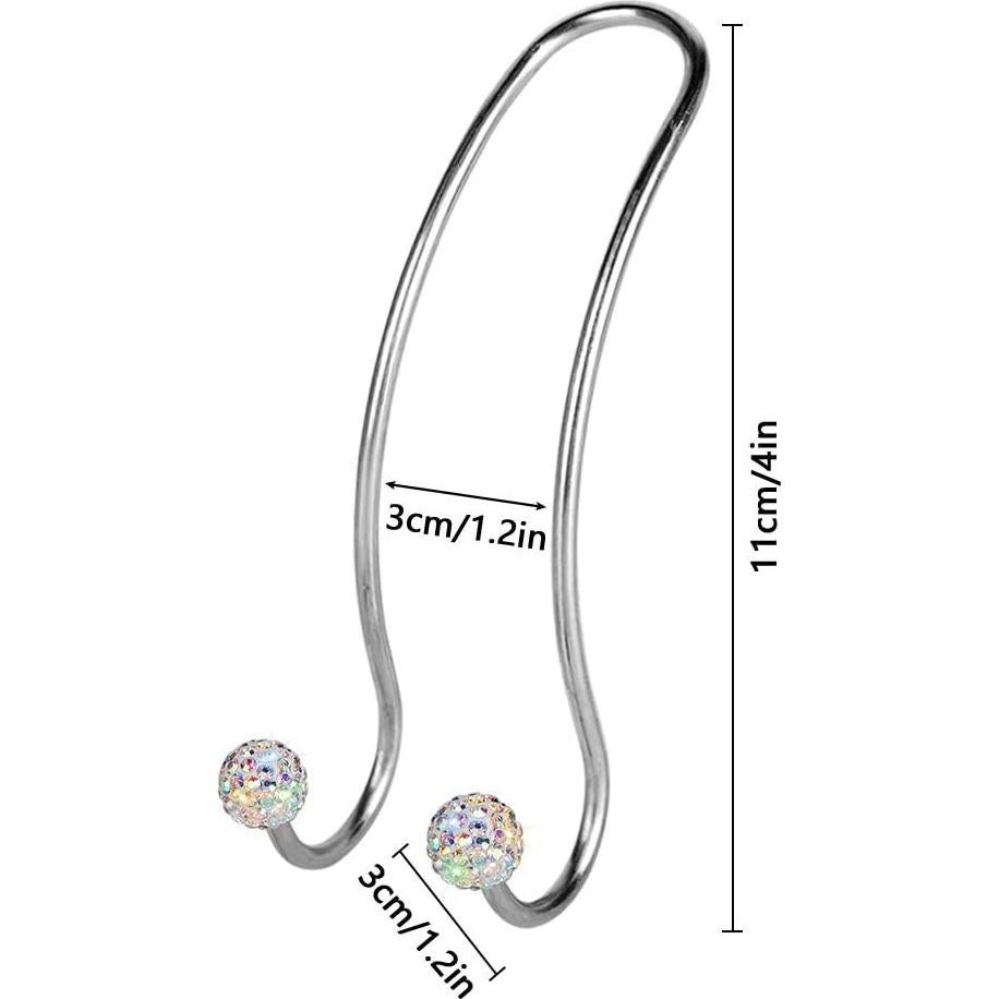 Ganchos de Cabecera SAVORI para Auto - 2 Piezas Brillantes