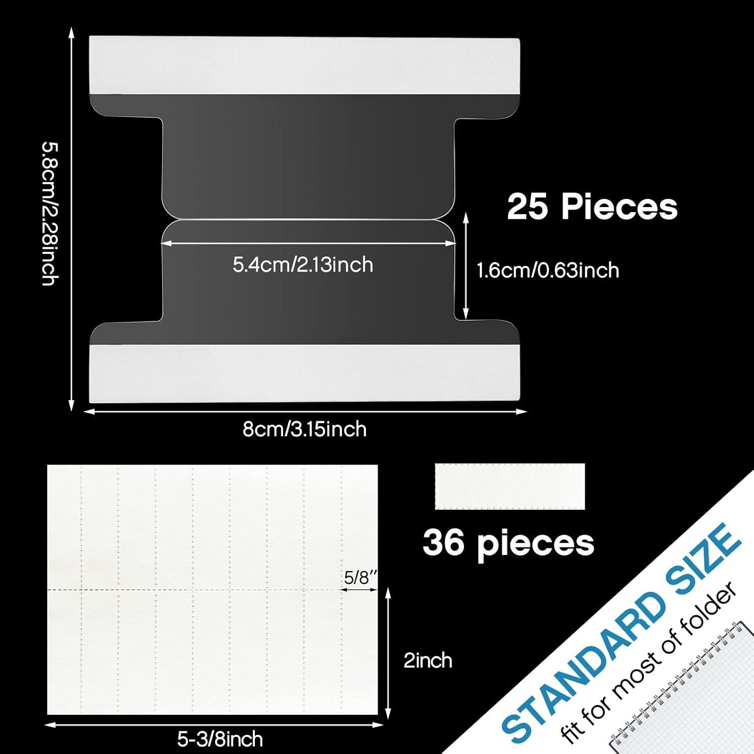 Etiquetas autoadhesivas Gersoniel 5.2x1.5cm 25 piezas