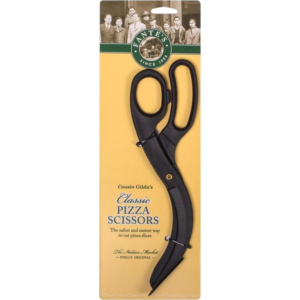 Tijeras para Pizza Fante's Gilda, Nylon Sin Rayones, Negro