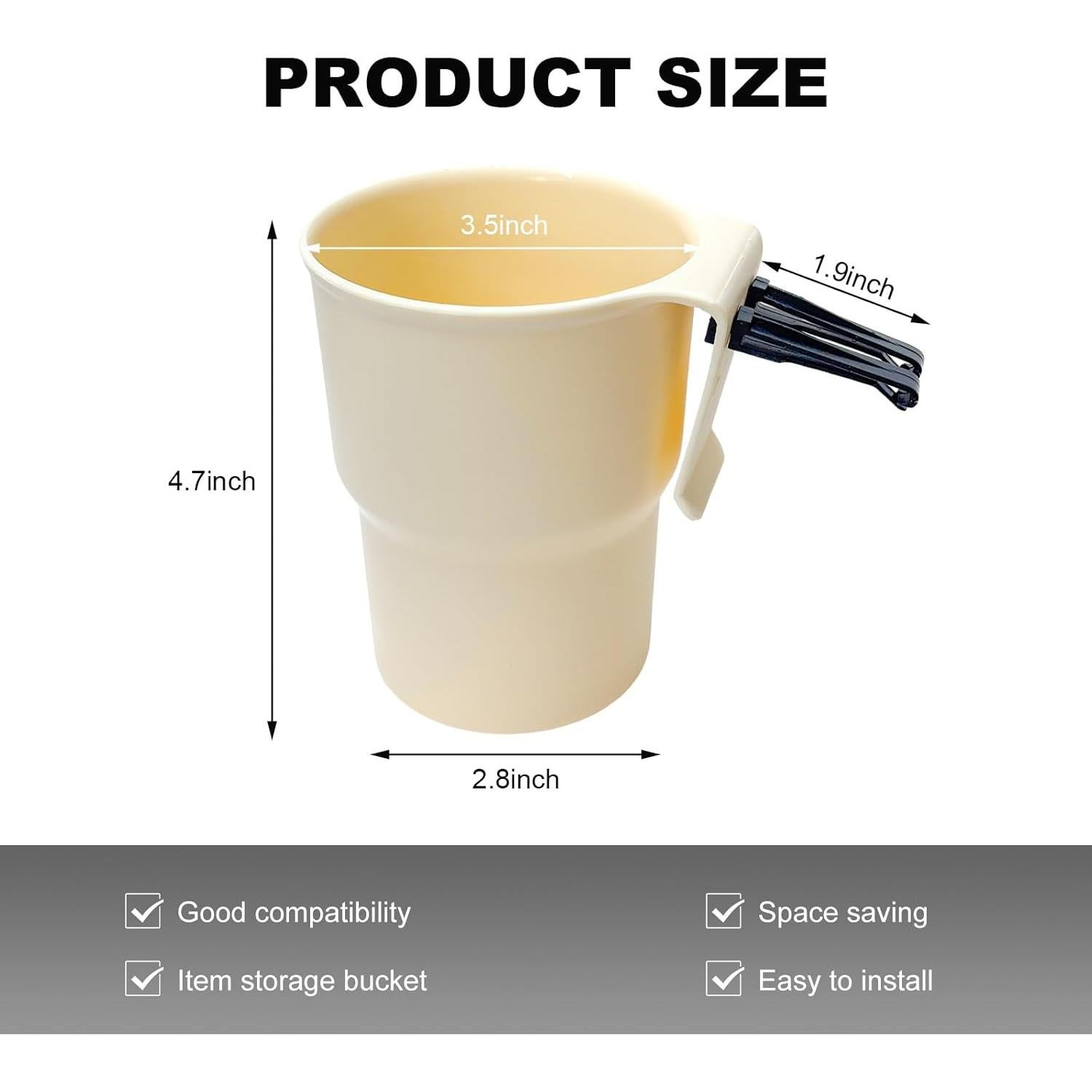 Soporte para Taza de Coche FSTURIOS Beige Universal