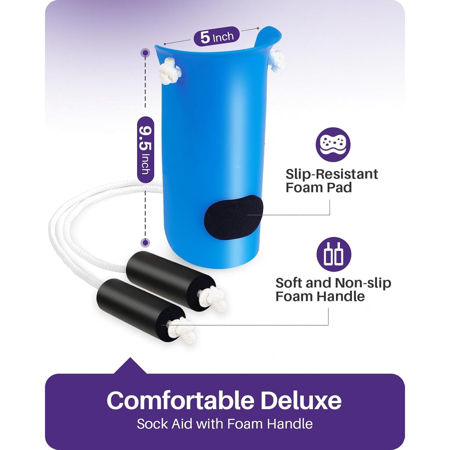 Ayuda para Ponerse Calcetines Kekoy 10.2 cm Azul